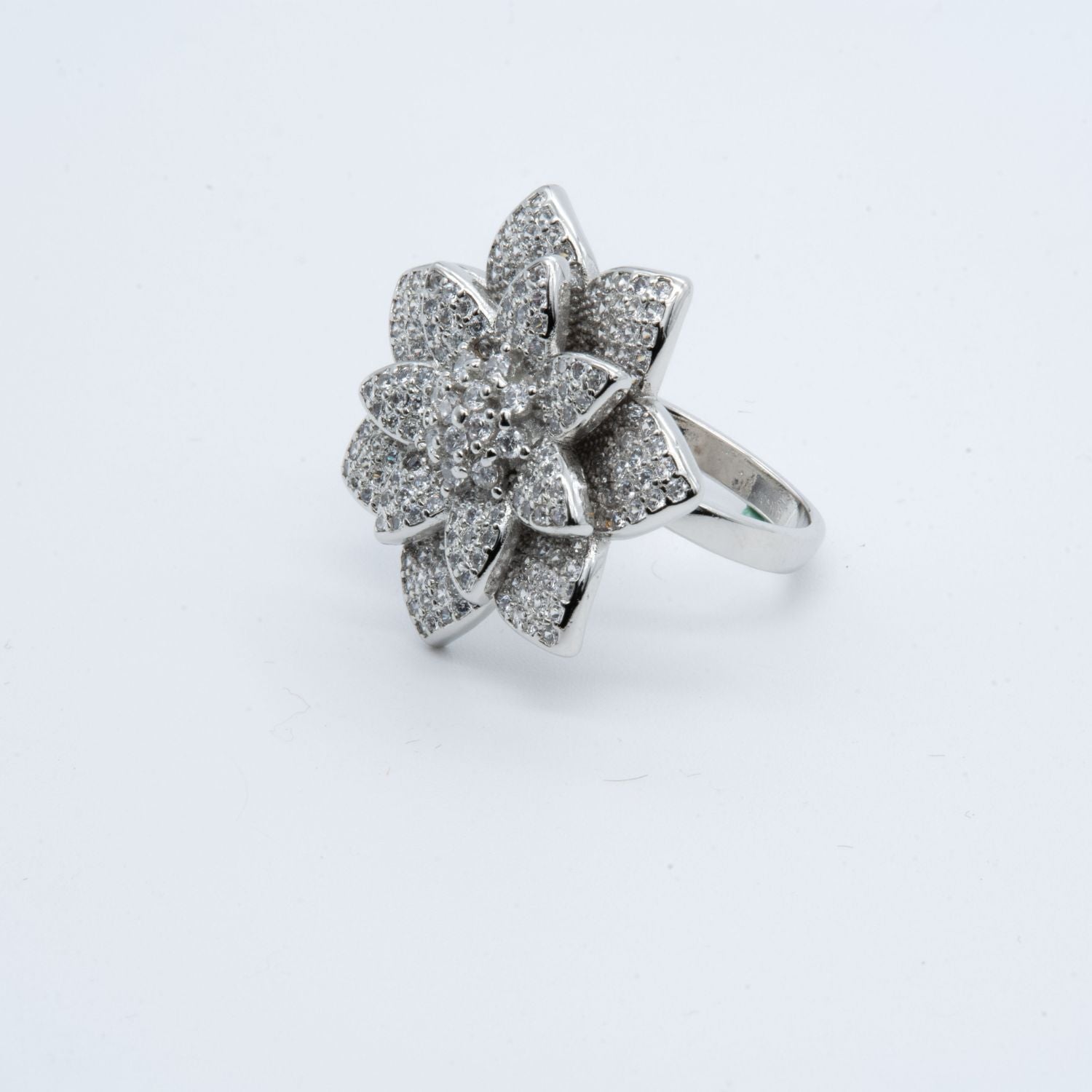 Radiant Lotus Flower Ring