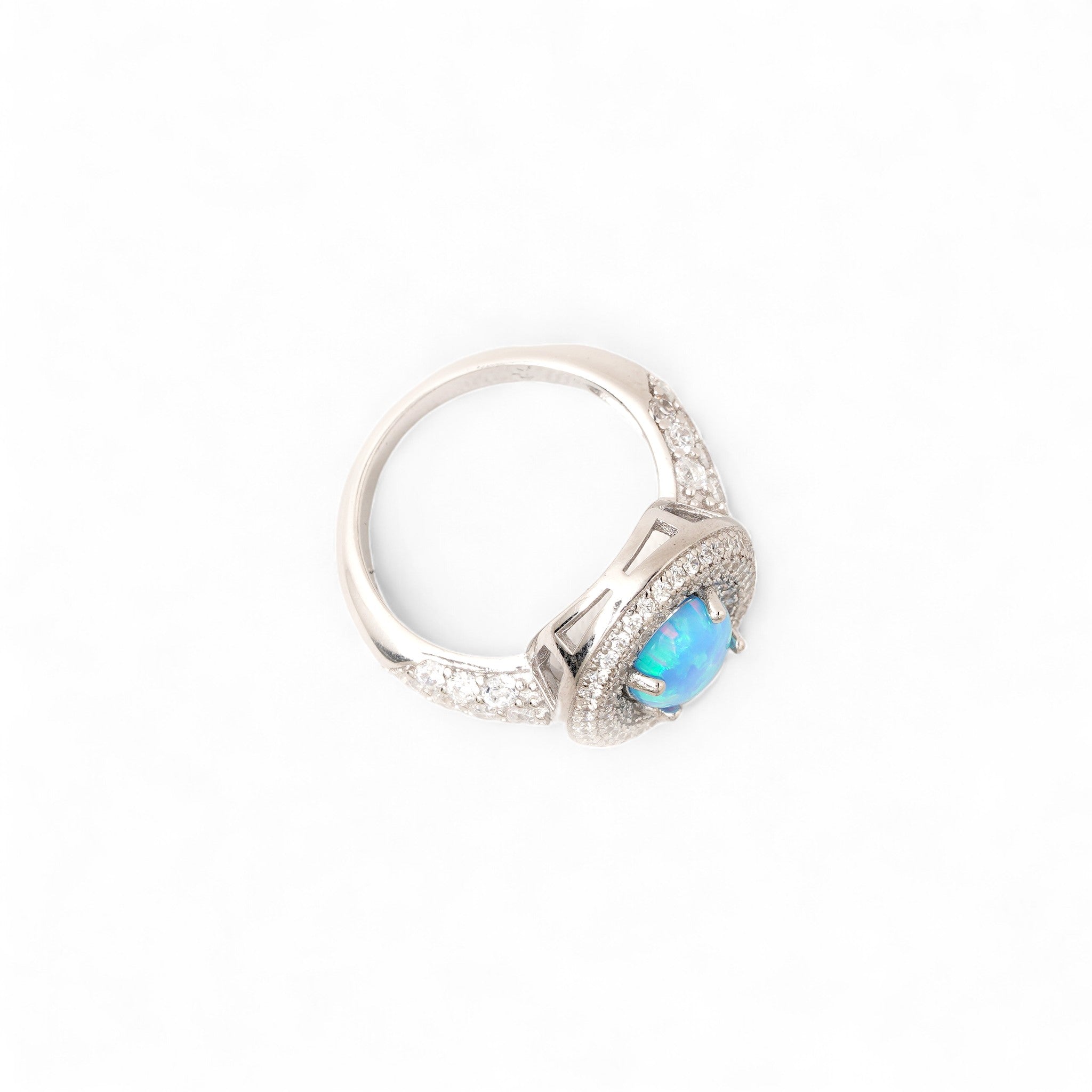 Opal Halo Ring