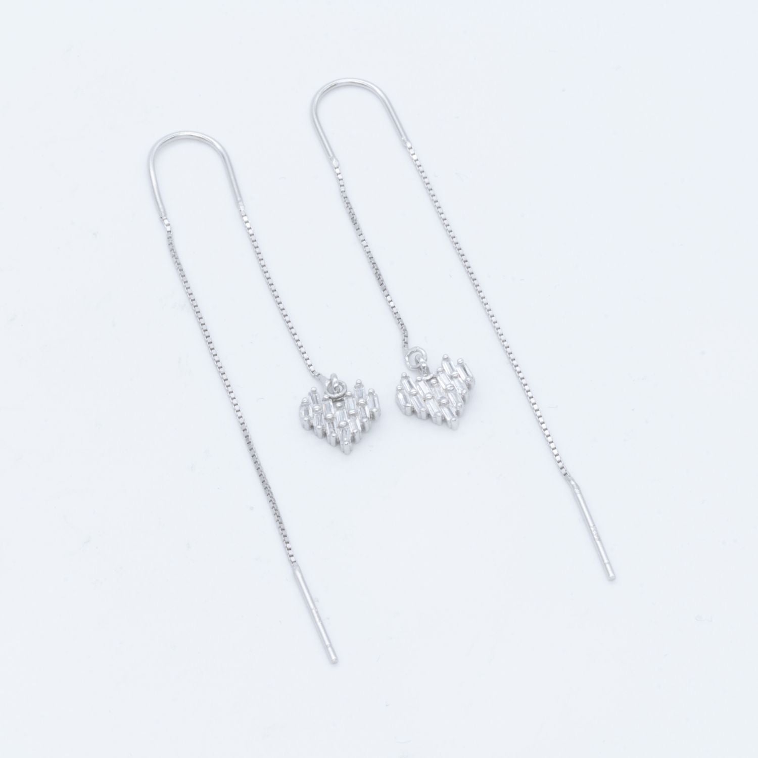 Heart Charm Sui Dhaga Earrings