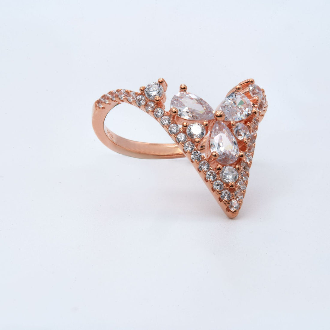 Rose Gold Vanki Statement Ring
