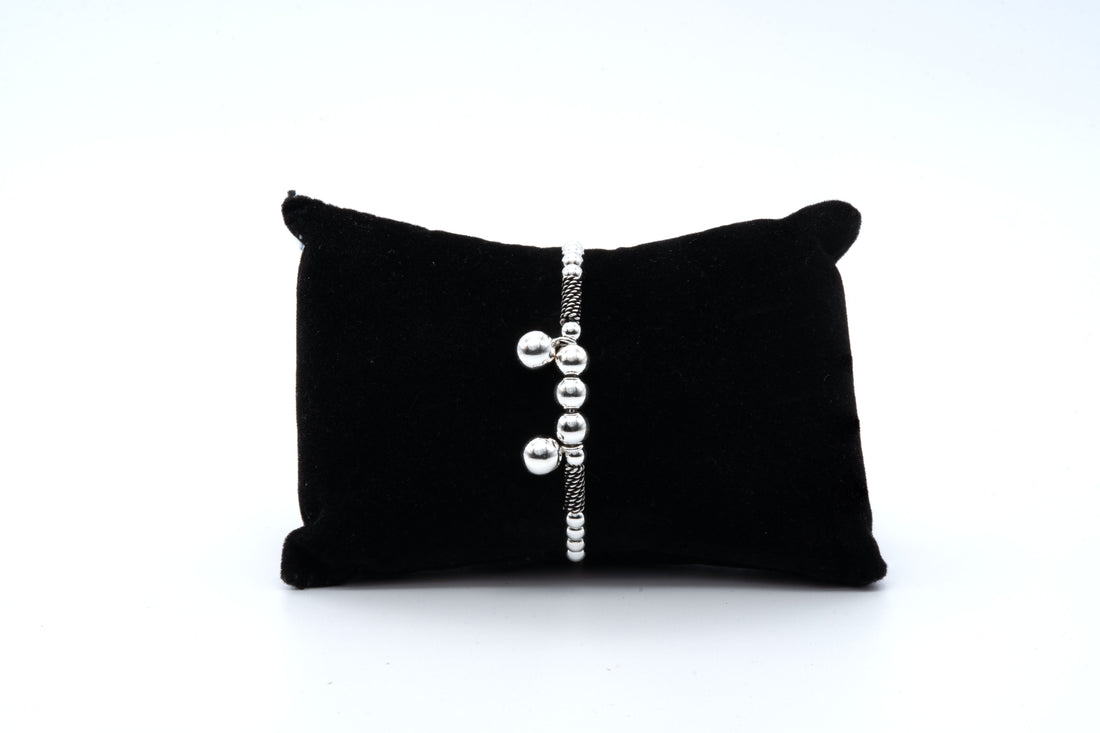 Shakti Bold Bead Silver Bracelet