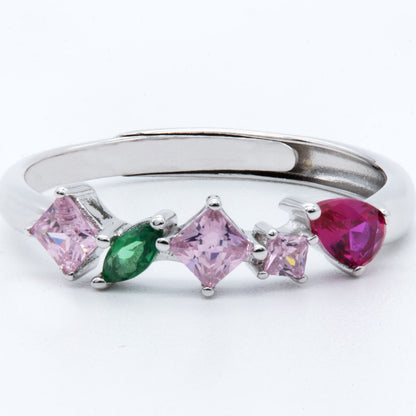 Colorful Gemstone Harmony Ring