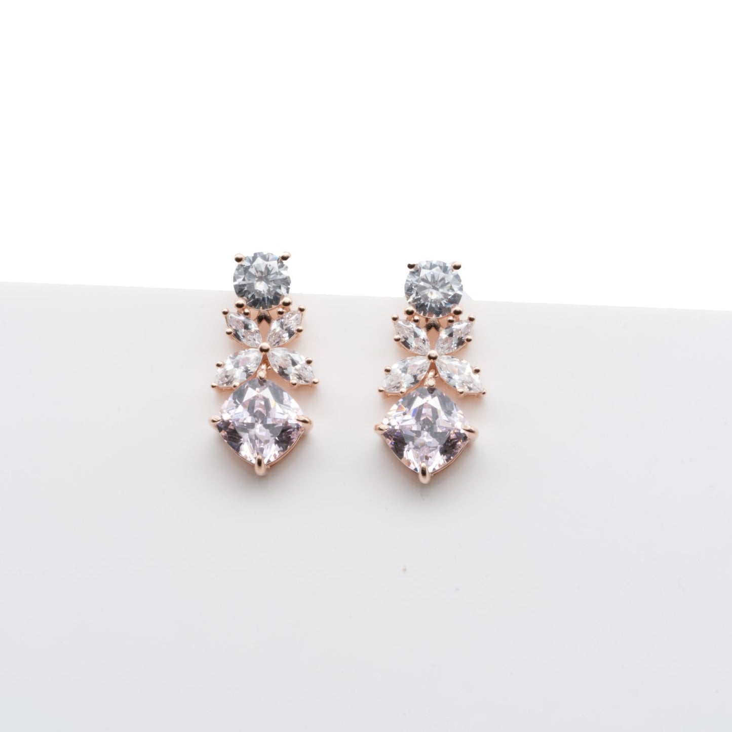 Rose Gold Sparkle Earrings