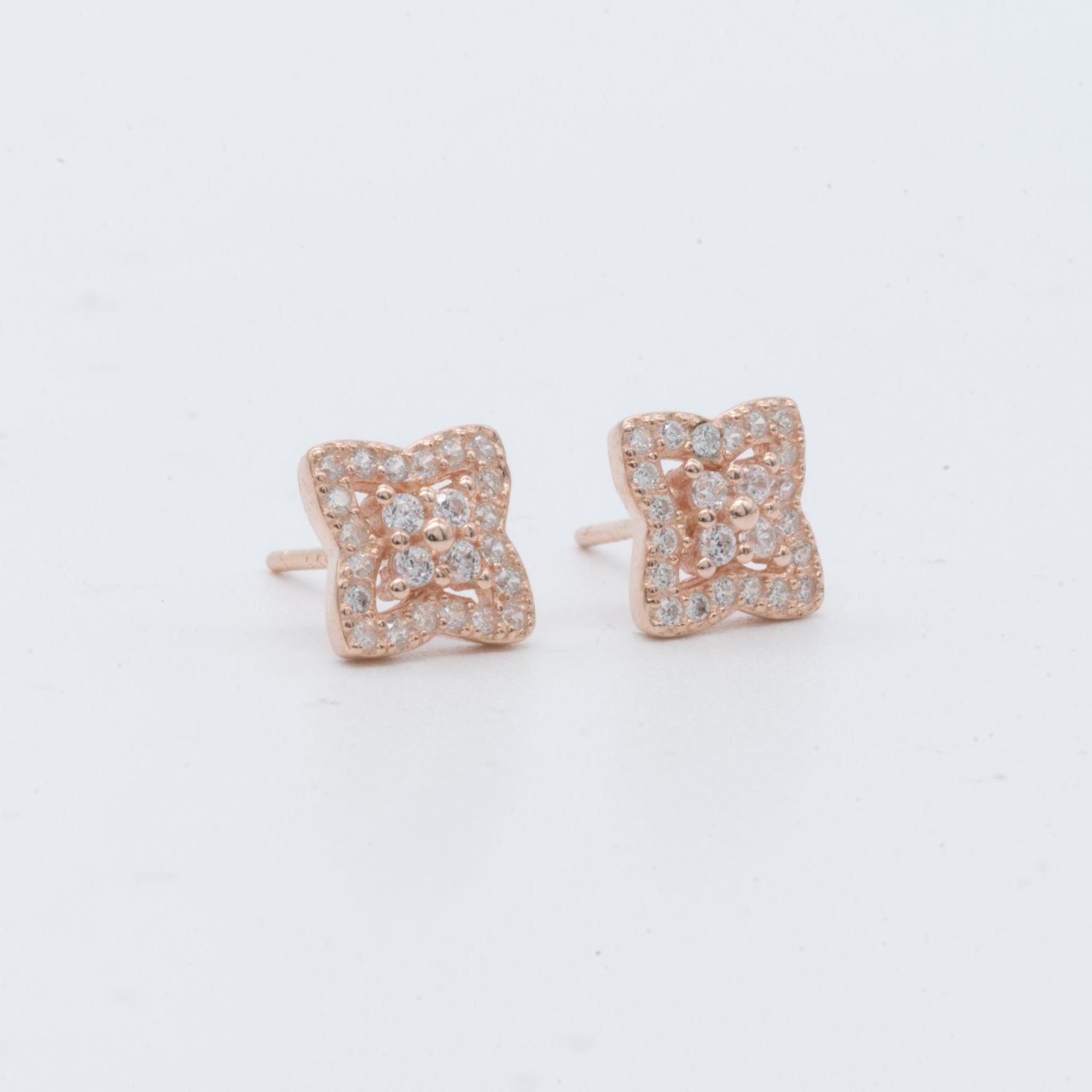 Tiny Butterfly Sparkle Stud Earrings