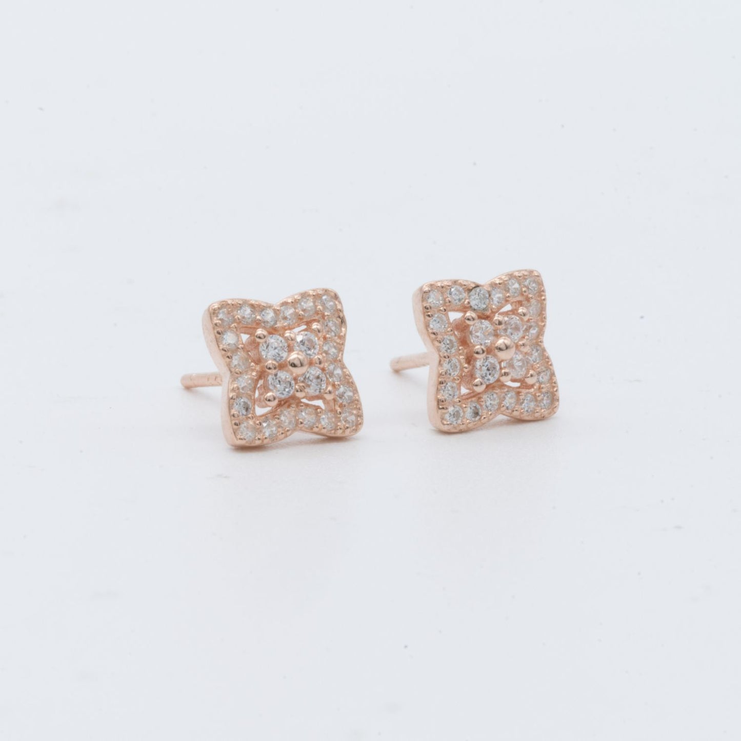 Tiny Butterfly Sparkle Stud Earrings