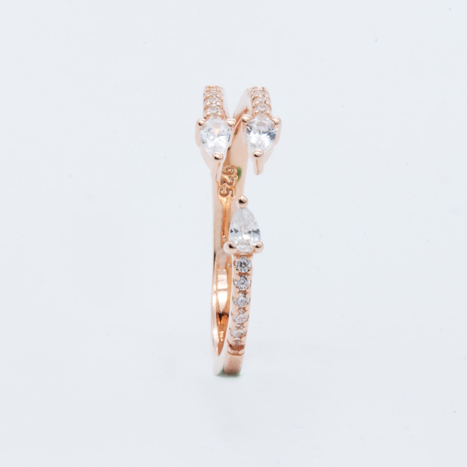 Rose Gold Marquise Open Ring