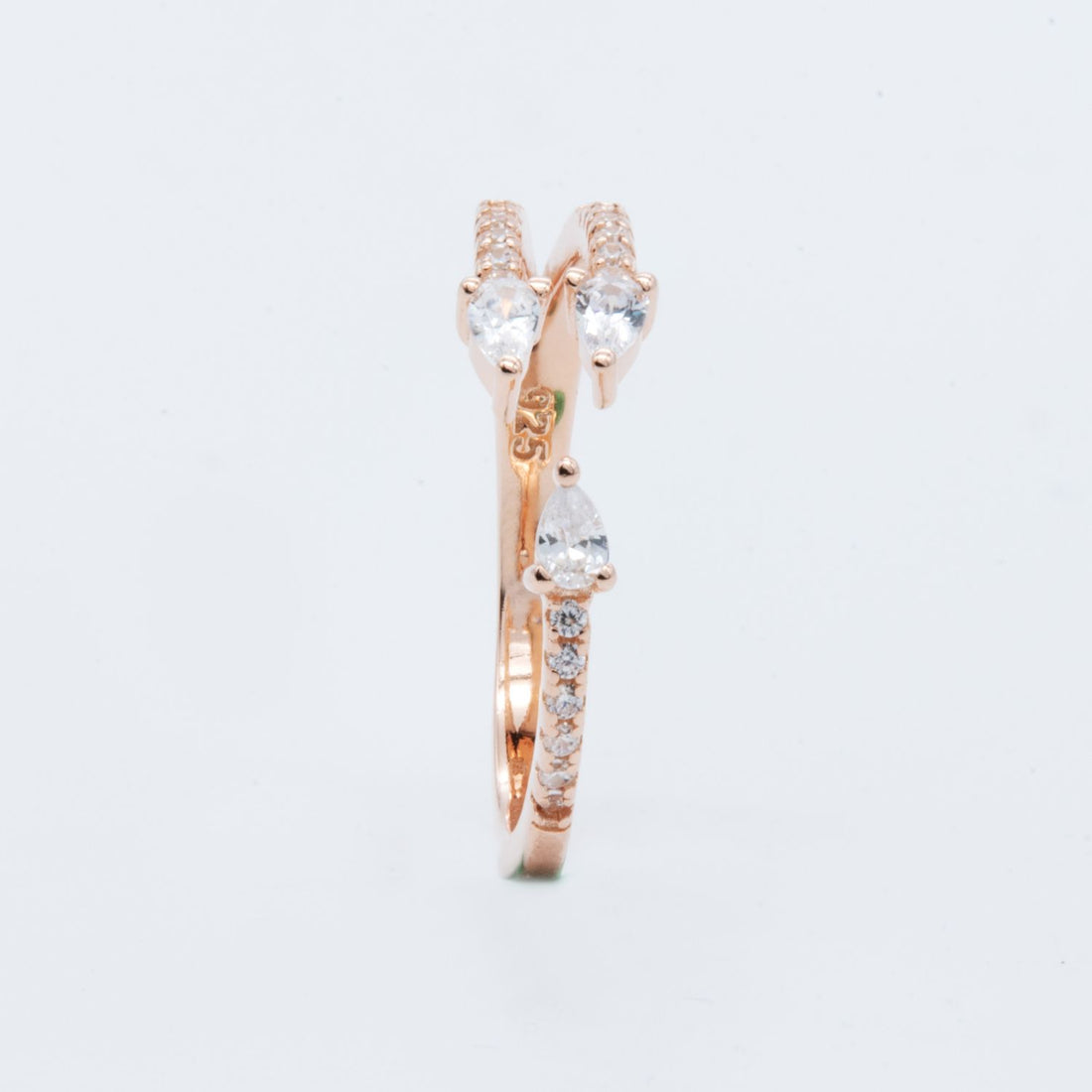 Rose Gold Marquise Open Ring