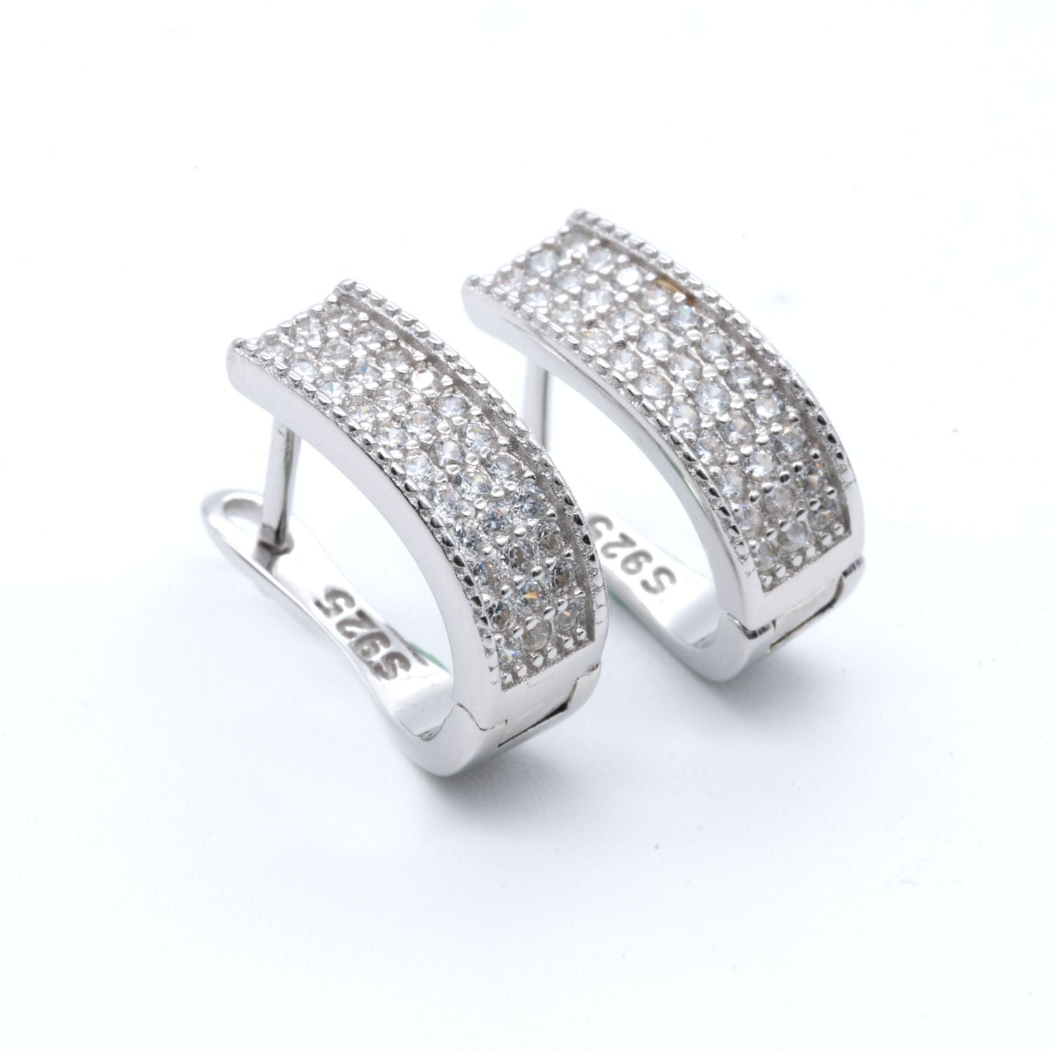 Crystal Bar Earrings