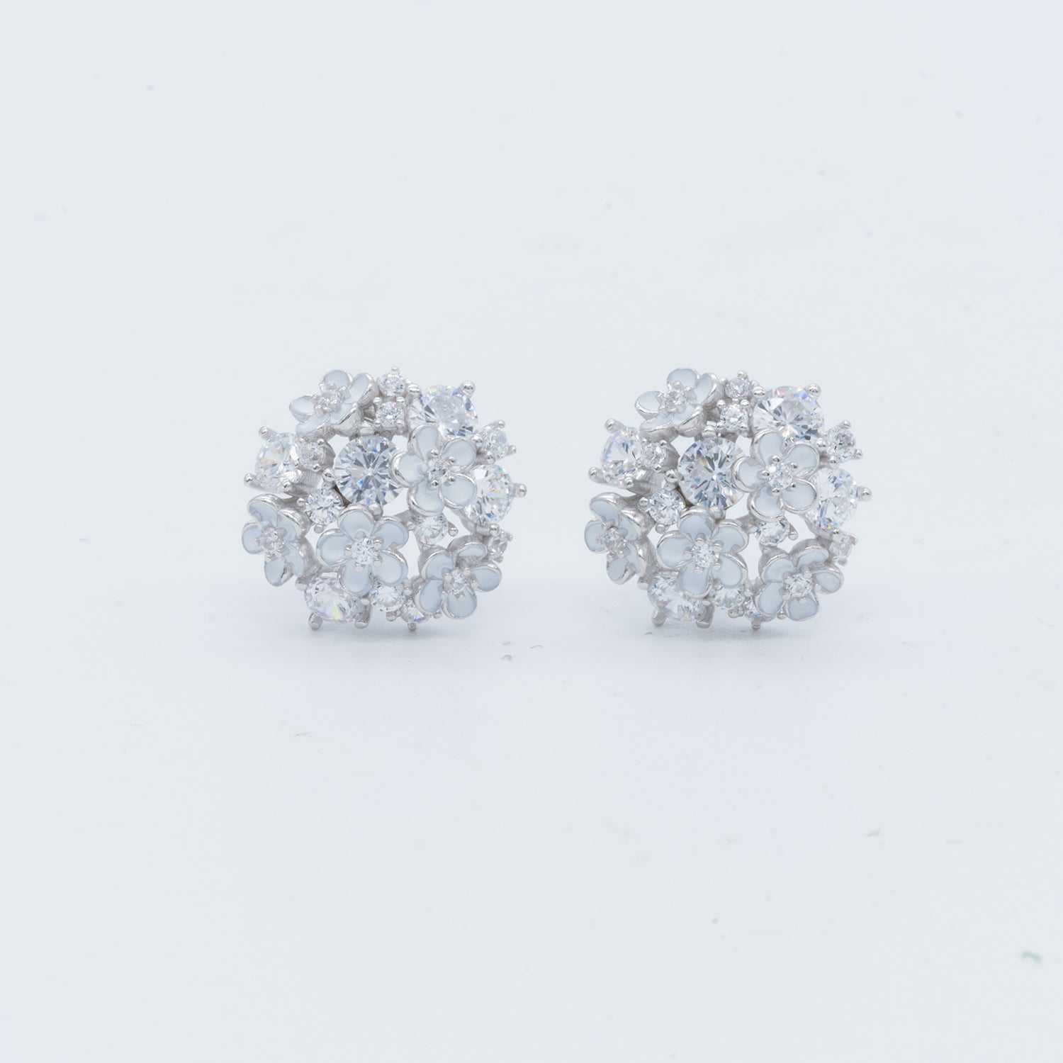 Blossom Cluster CZ Earrings