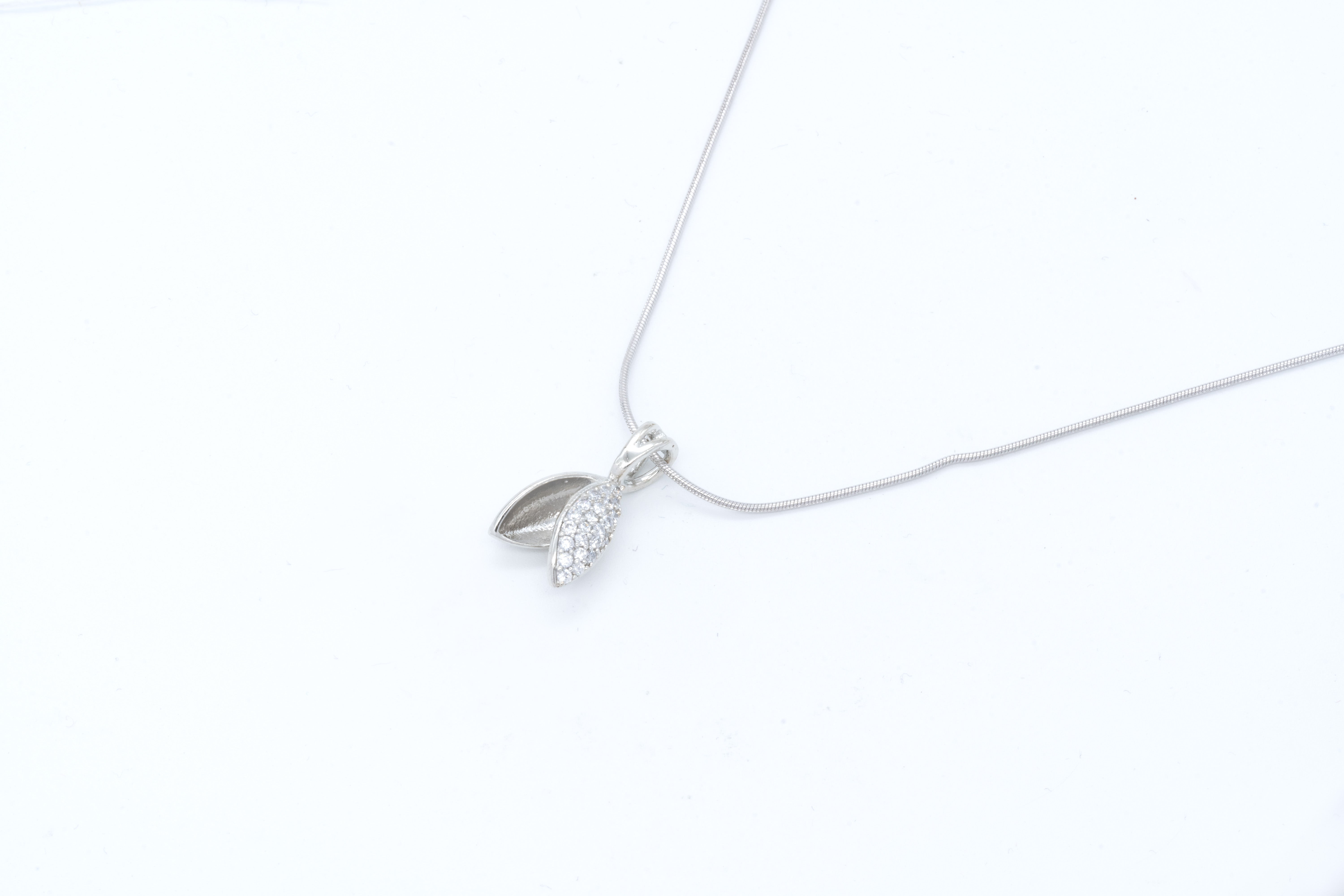 Silver Leaf Charm Set