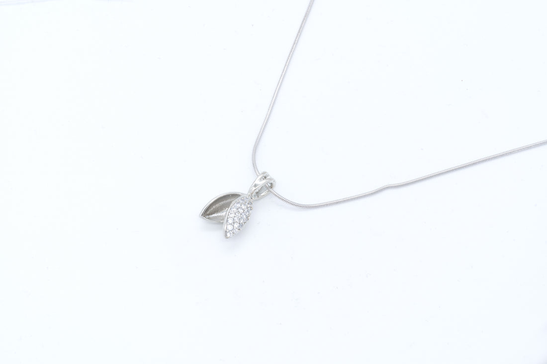 Silver Leaf Charm Set