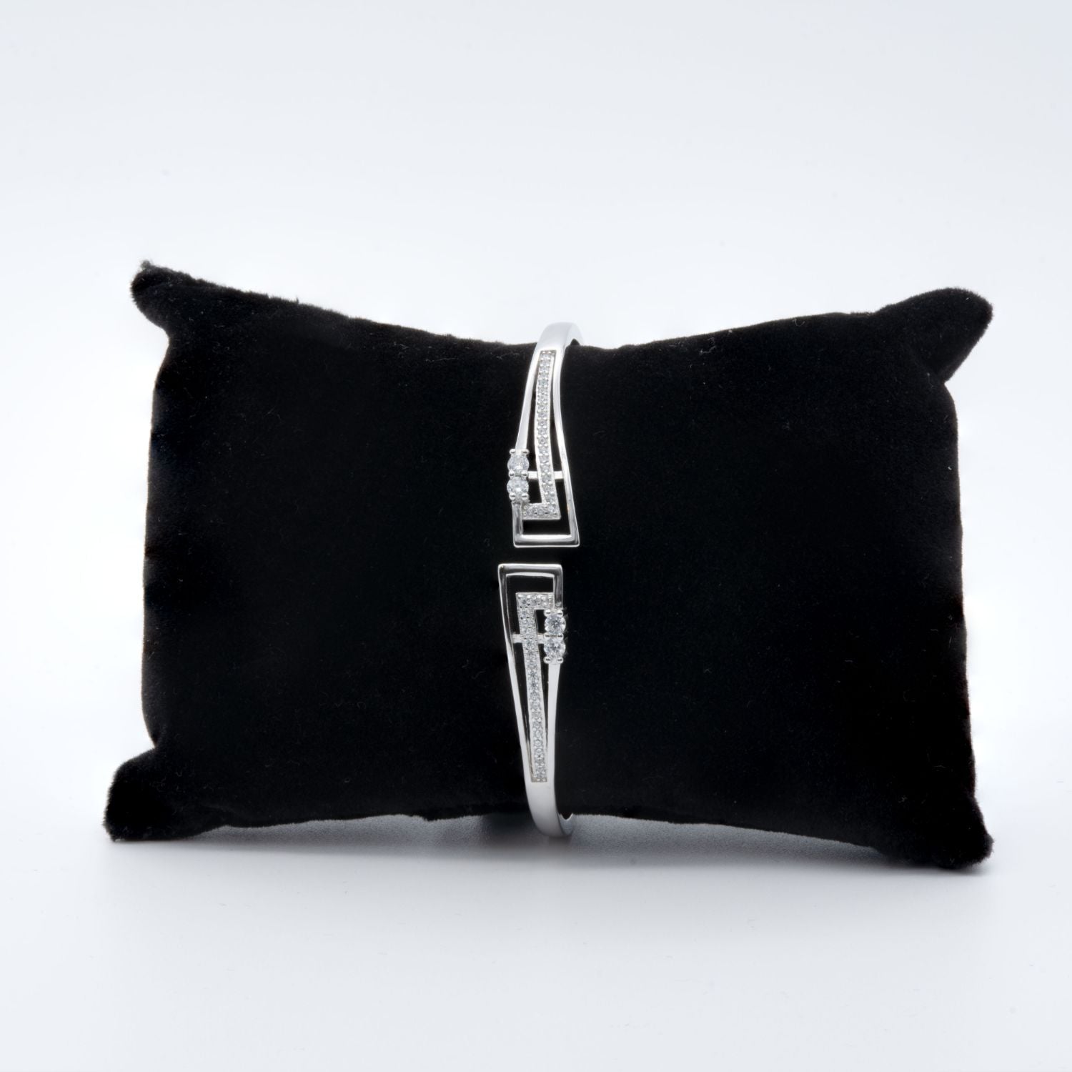 Ethereal Elegance Silver Bangle