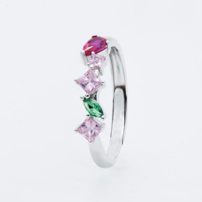 Colorful Gemstone Harmony Ring