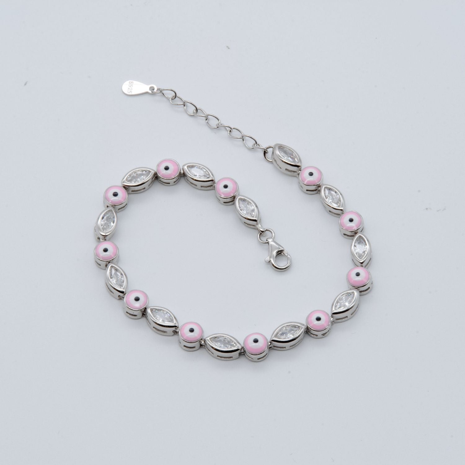 Evil Eye Pink Bracelet