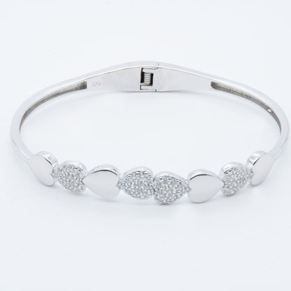 Heart's Desire 925 Sterling Silver Bangle