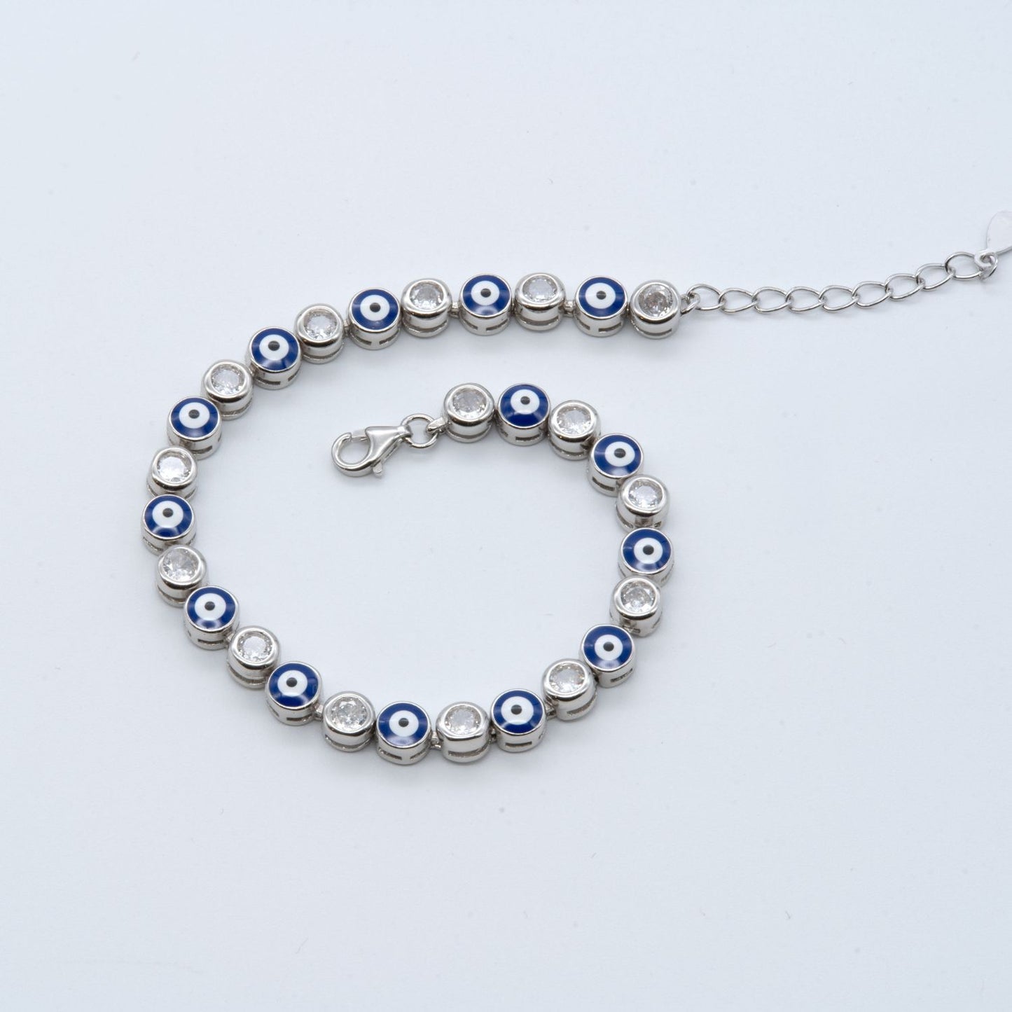 Evil Eye Sterling Silver Bracelet