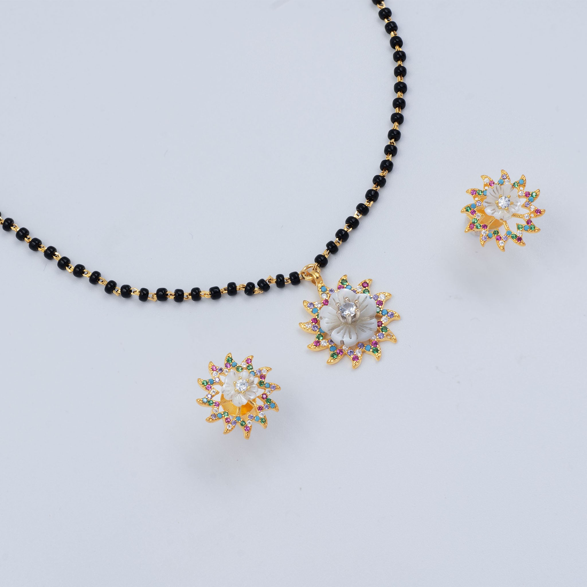 Radiant Blossom Mangalsutra Set