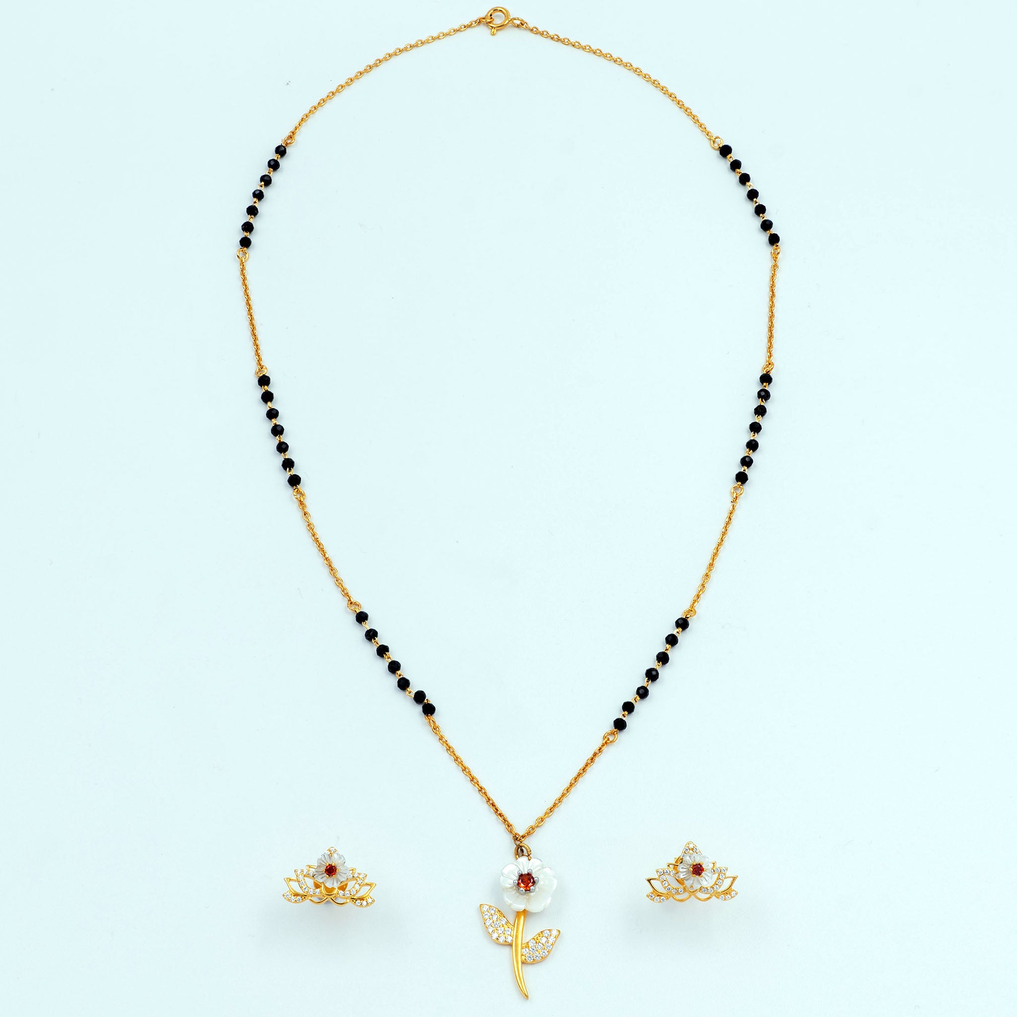 Blooming Flower Mangalsutra Set