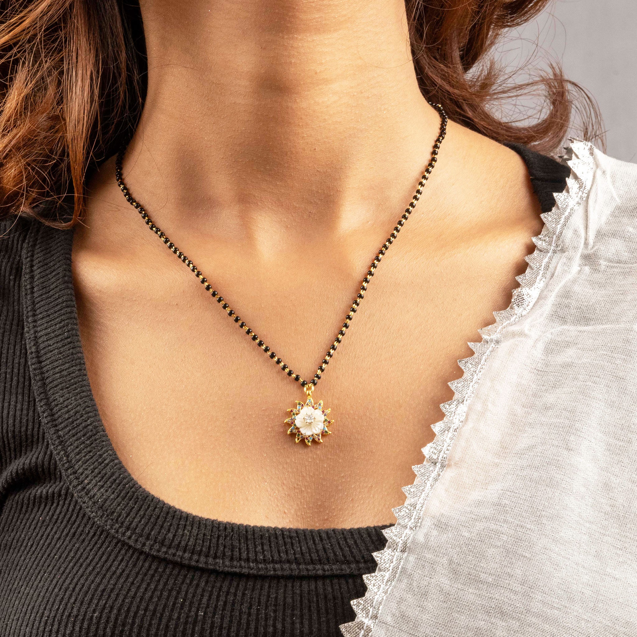 Radiant Blossom Mangalsutra Set