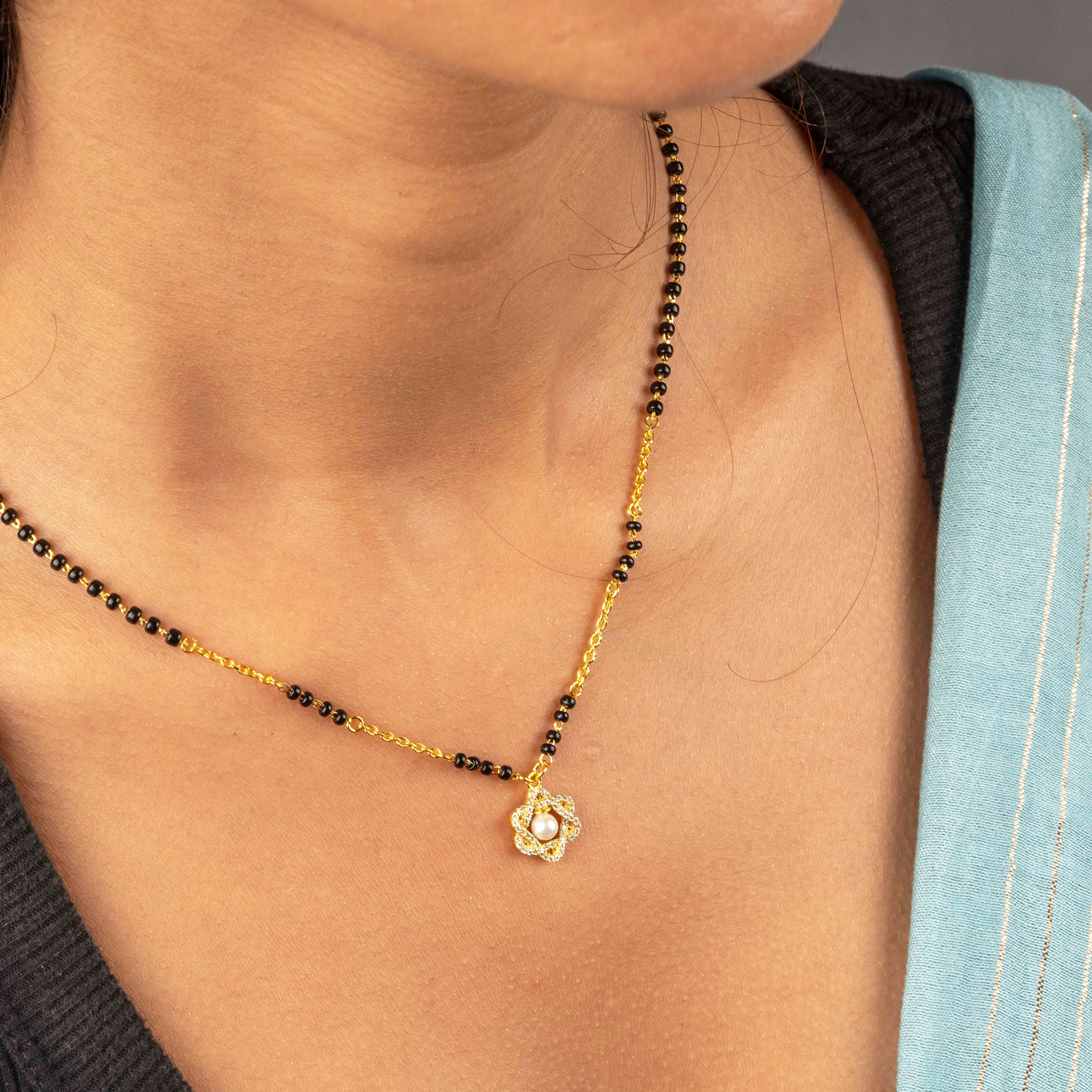 Pearl Charm Mangalsutra