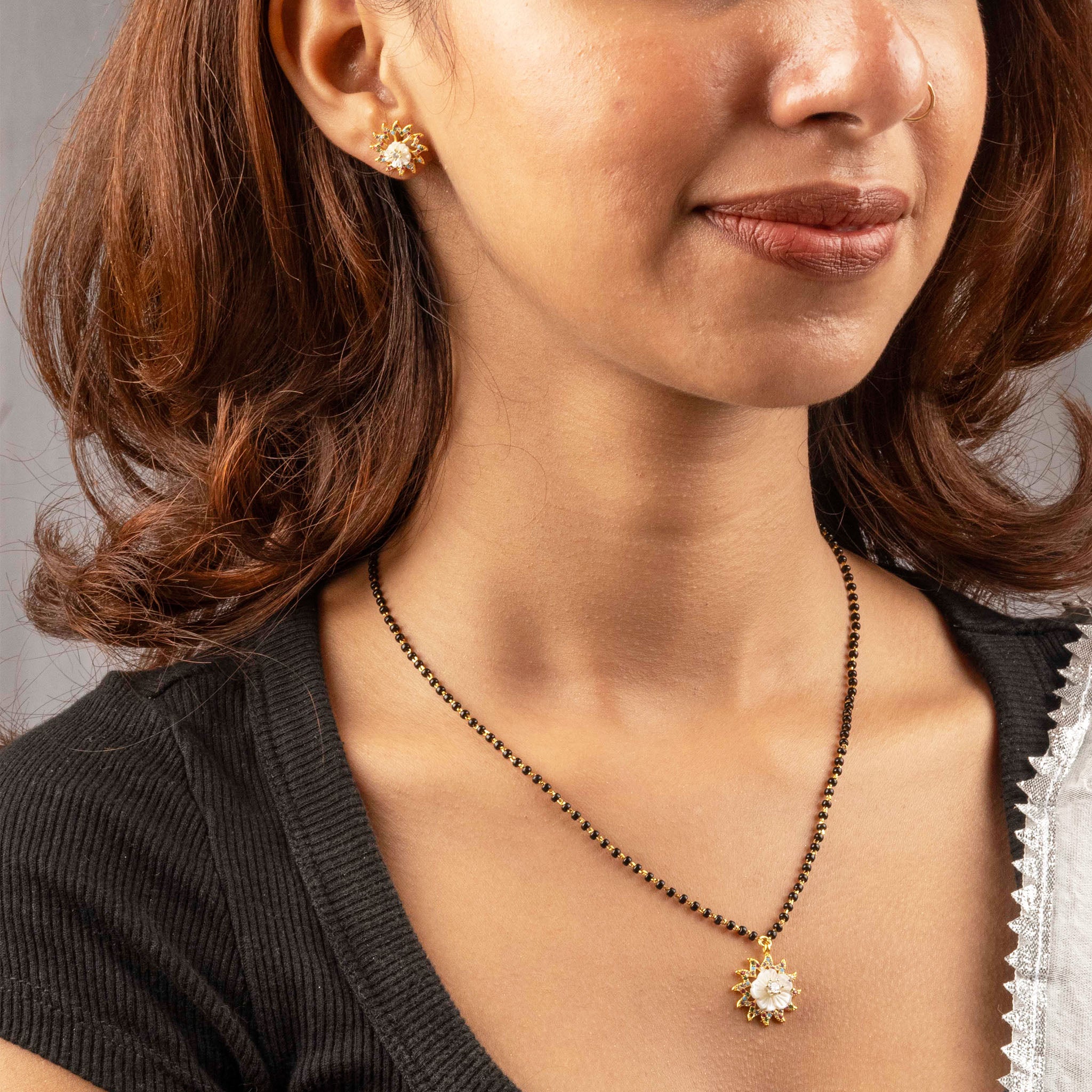 Radiant Blossom Mangalsutra Set
