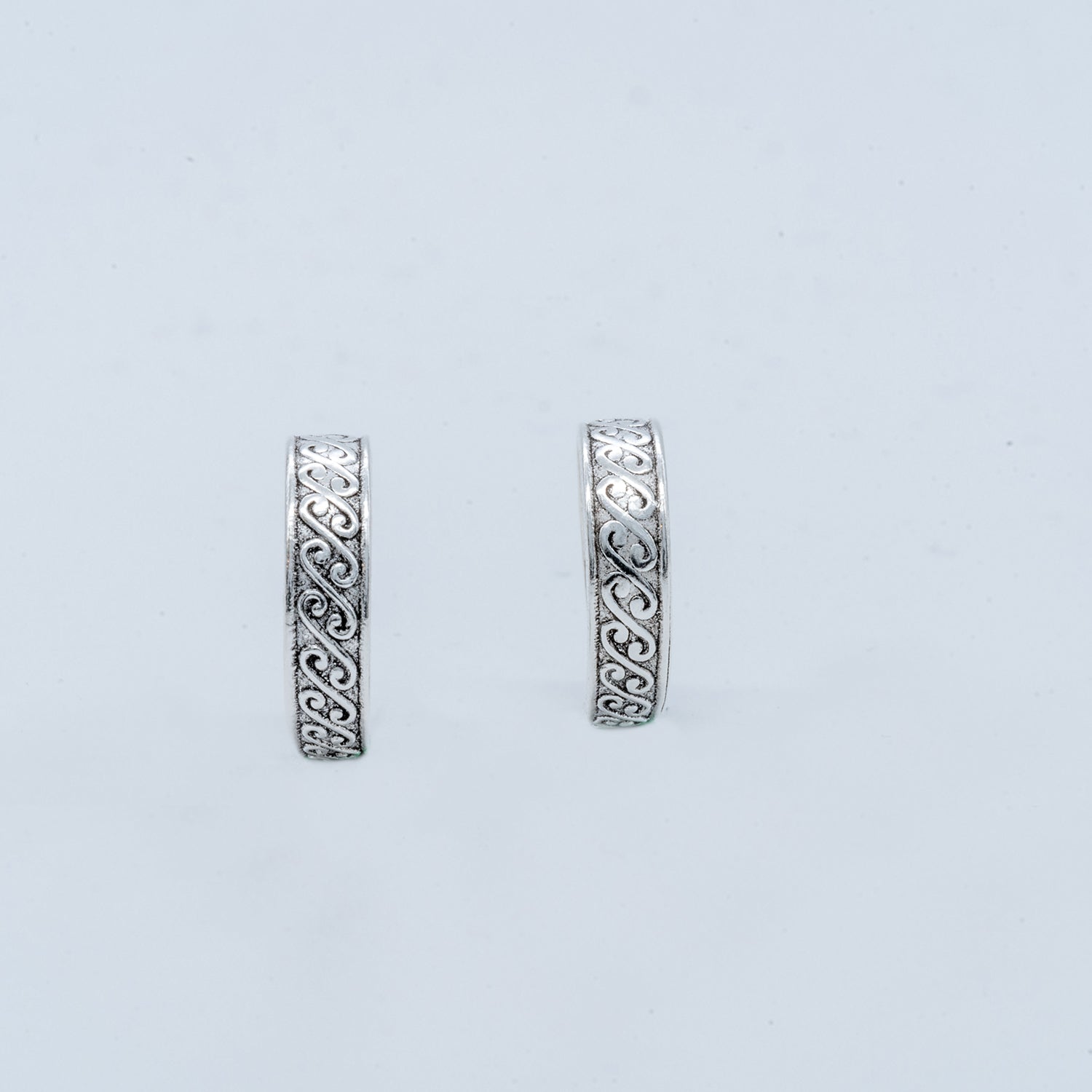 Swirl Pattern Toe Ring Set