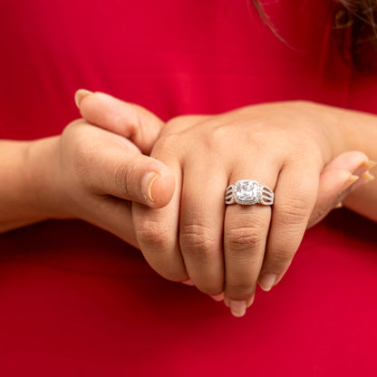 Radiant Cushion-Cut Ring