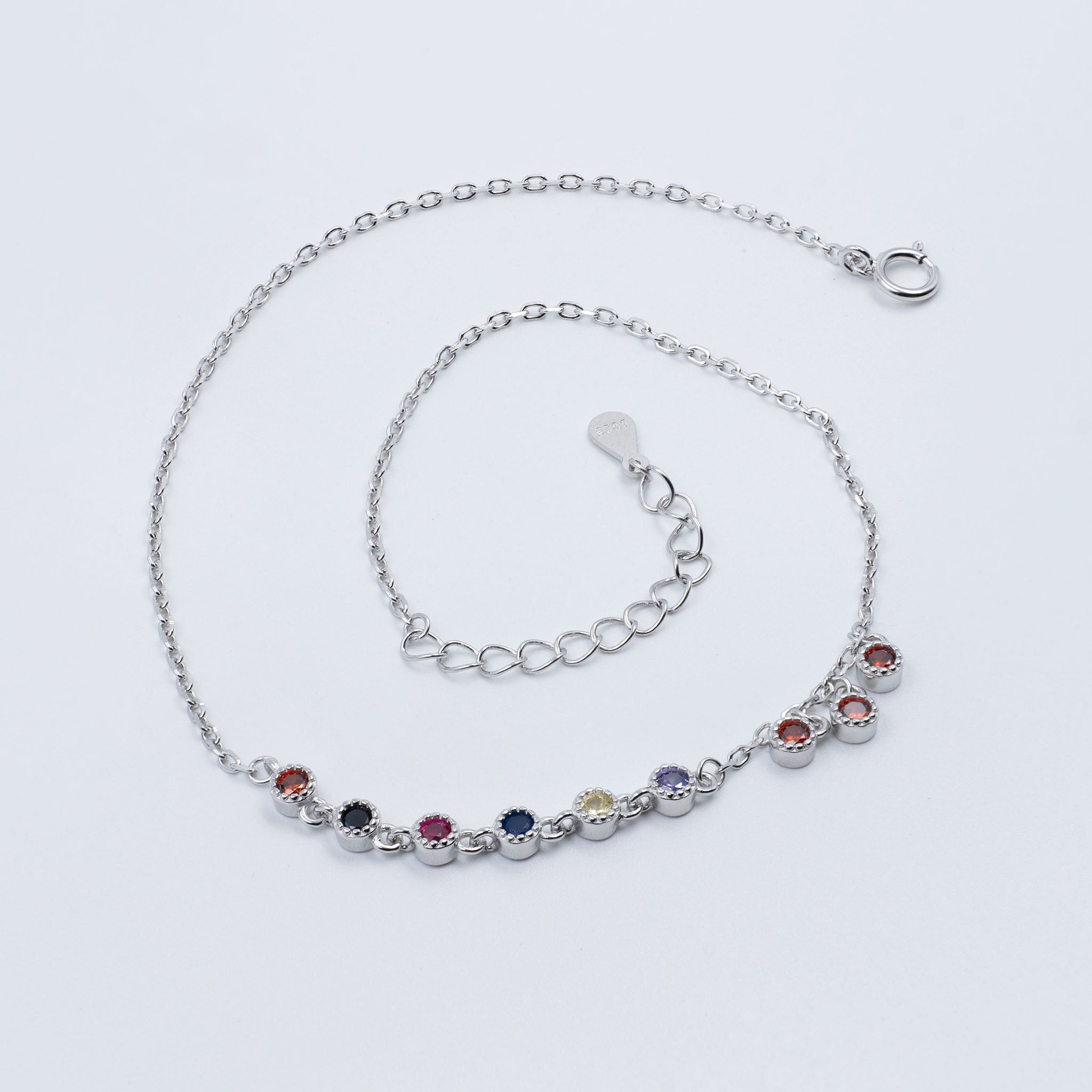 Multicolor Charm Anklet