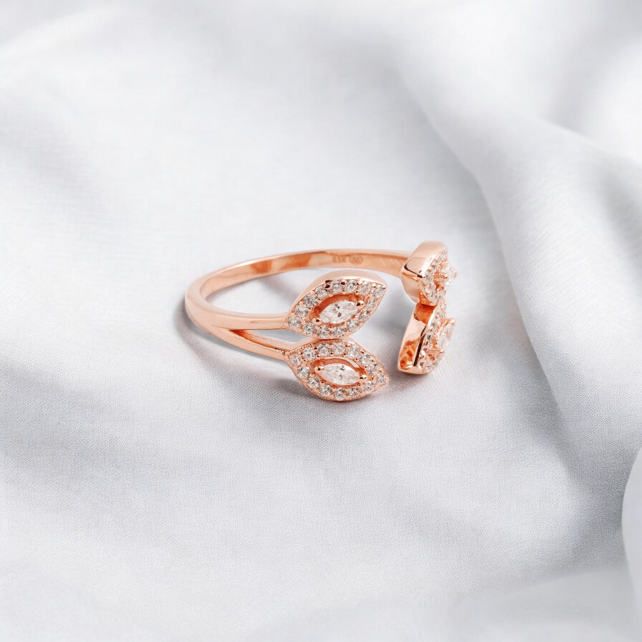 Quad Marquise Leaf Ring