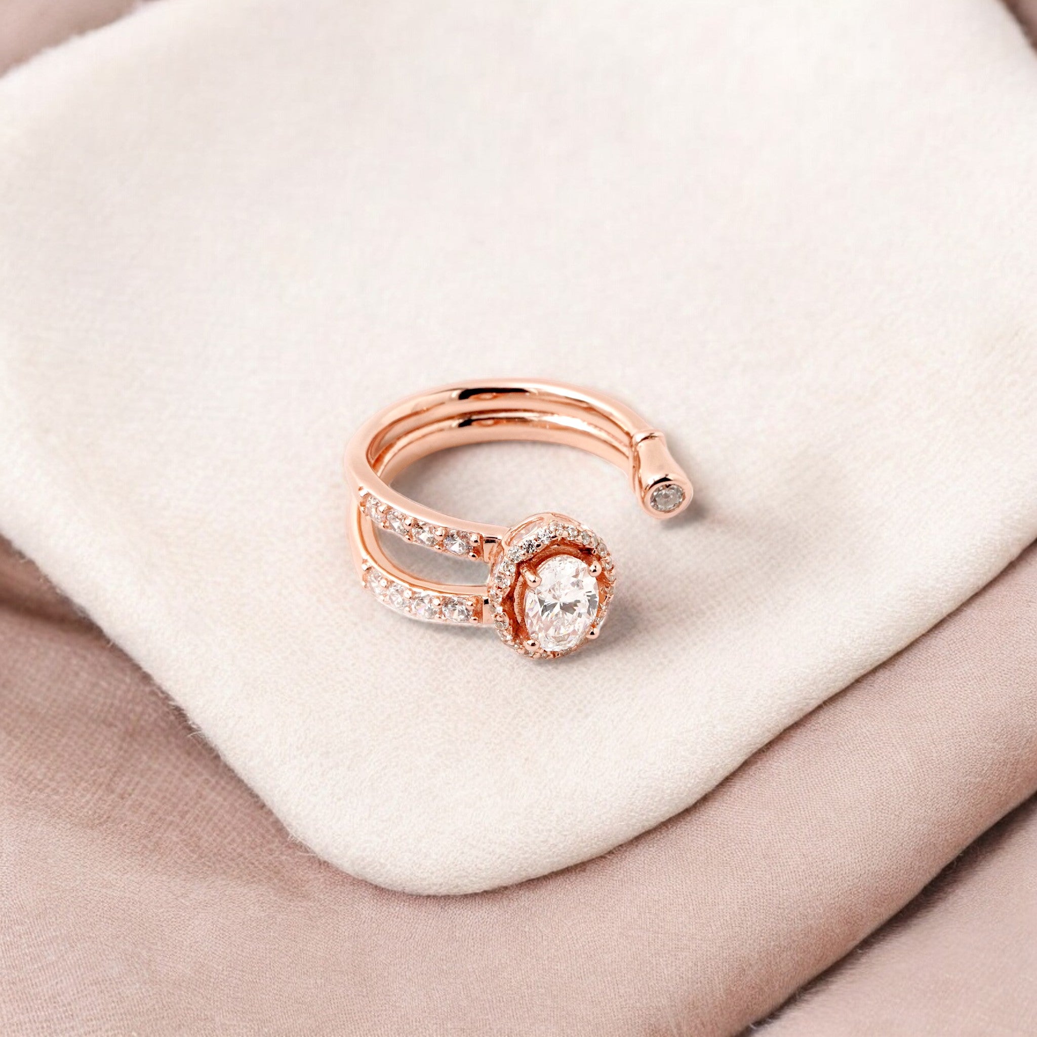 Halo Splendor Open Ring