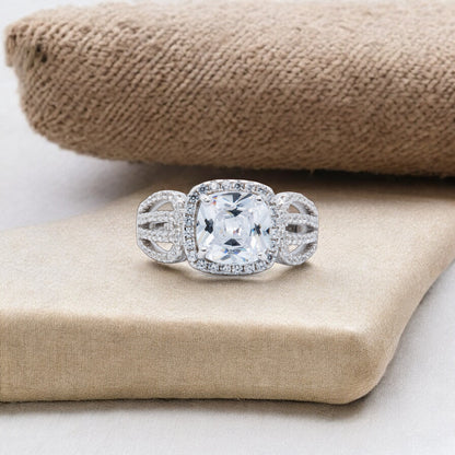 Radiant Cushion-Cut Ring