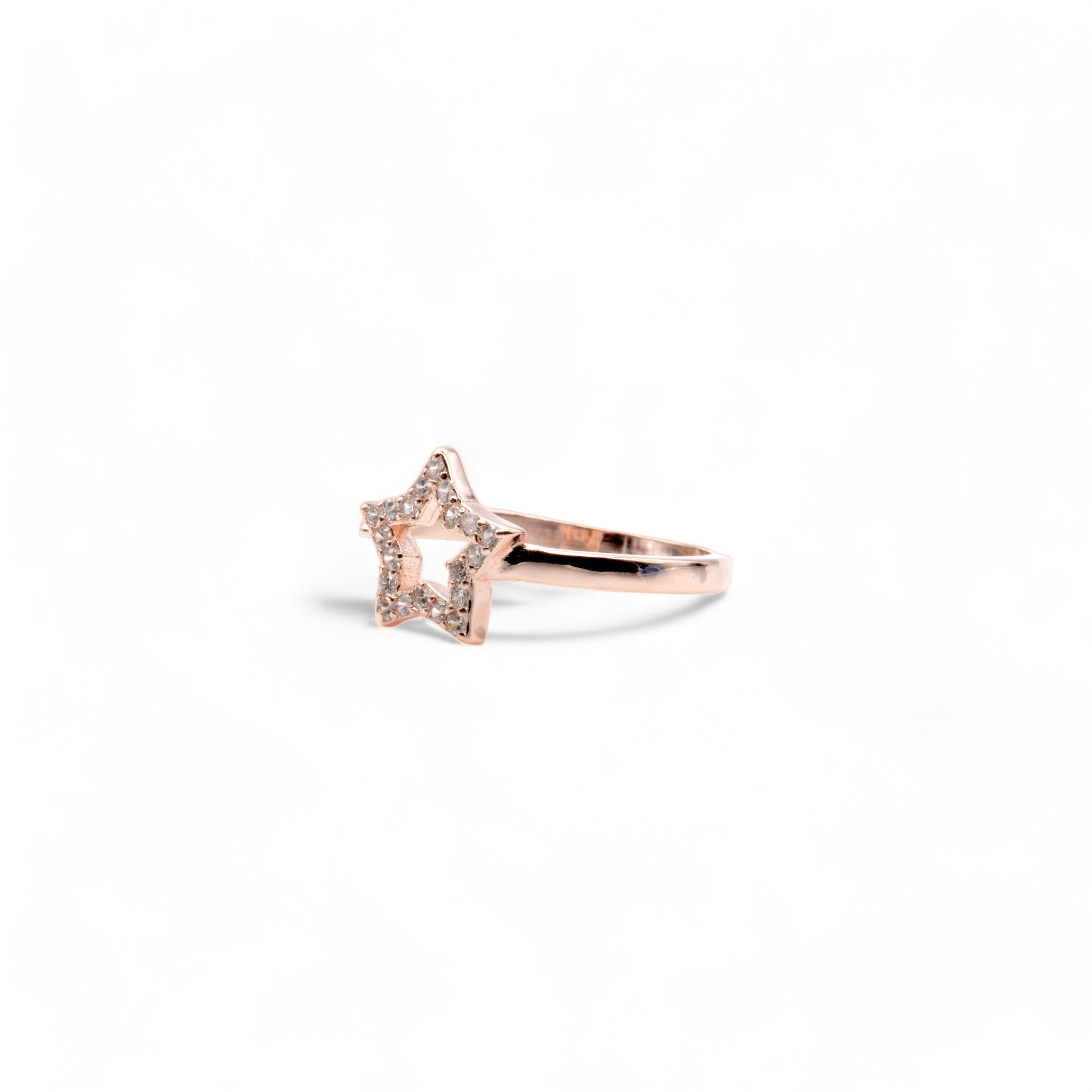Rose Gold Starry Open Ring