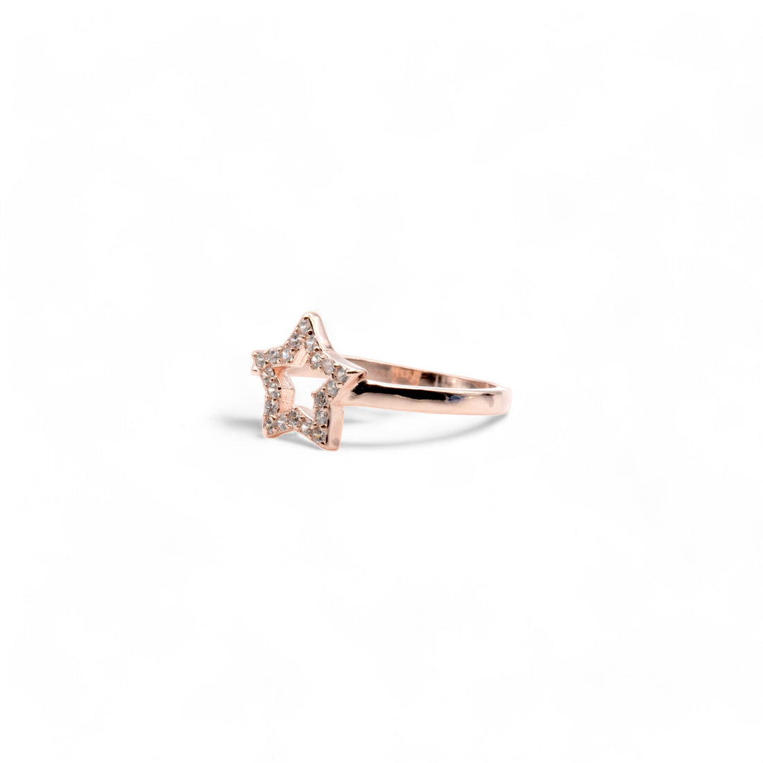 Rose Gold Starry Open Ring