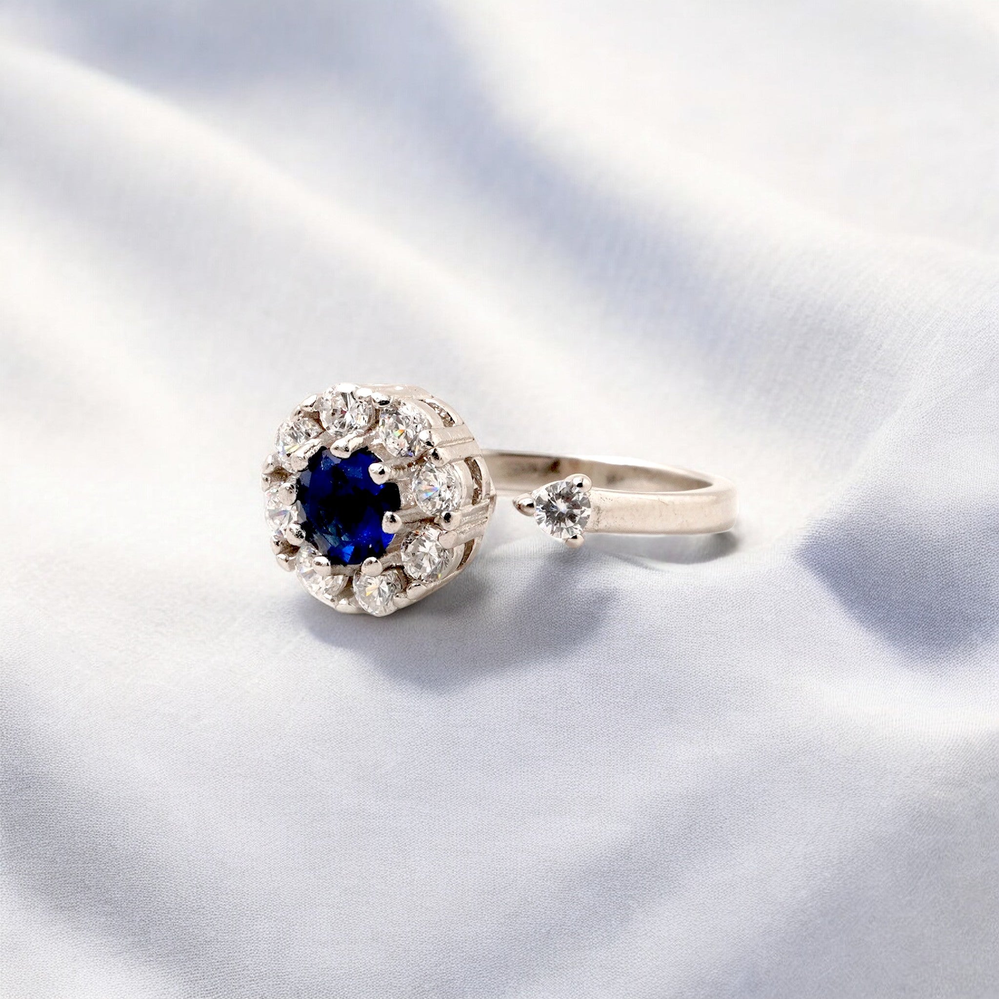 Sapphire Spinner Ring