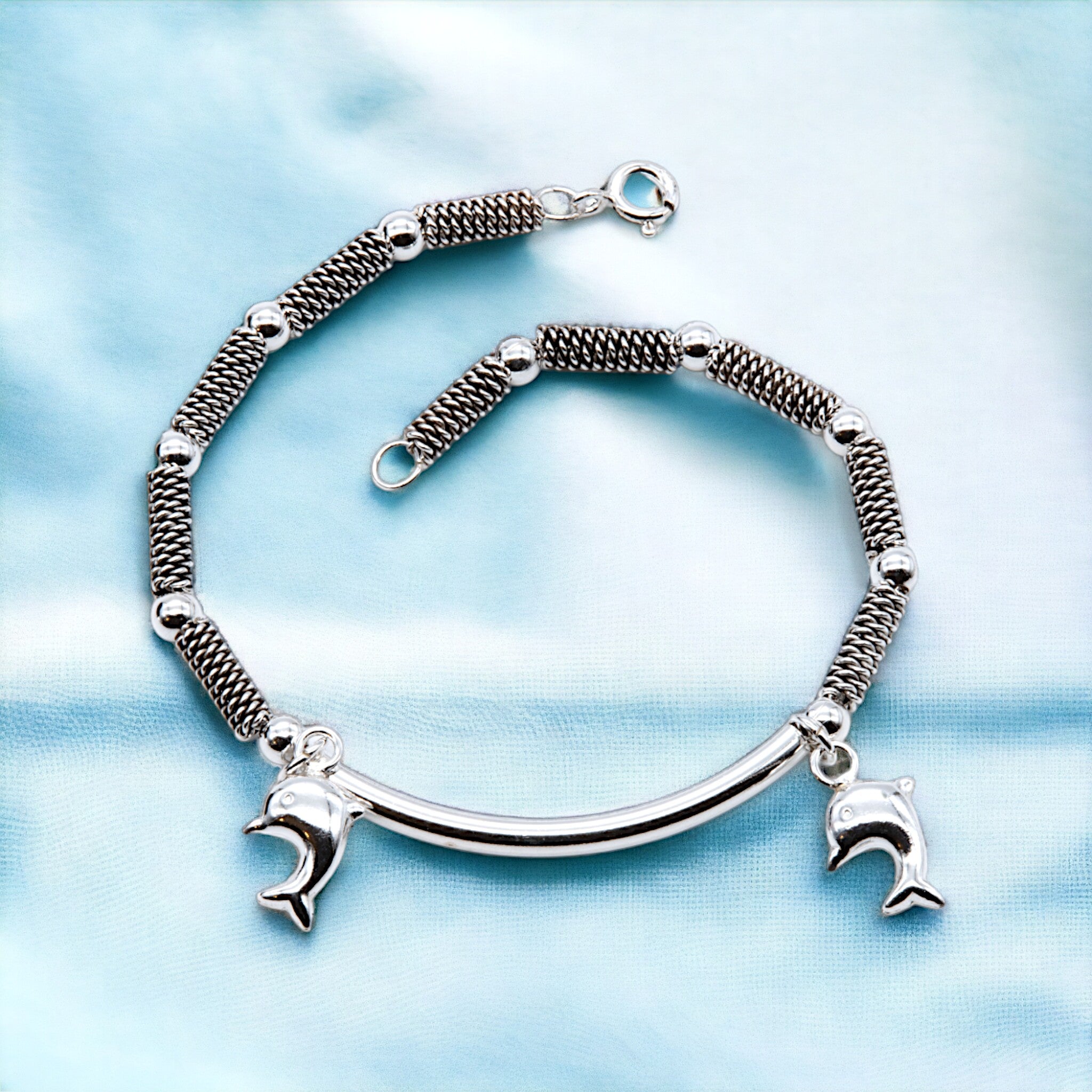 Dolphin Duo Charm Bracelet