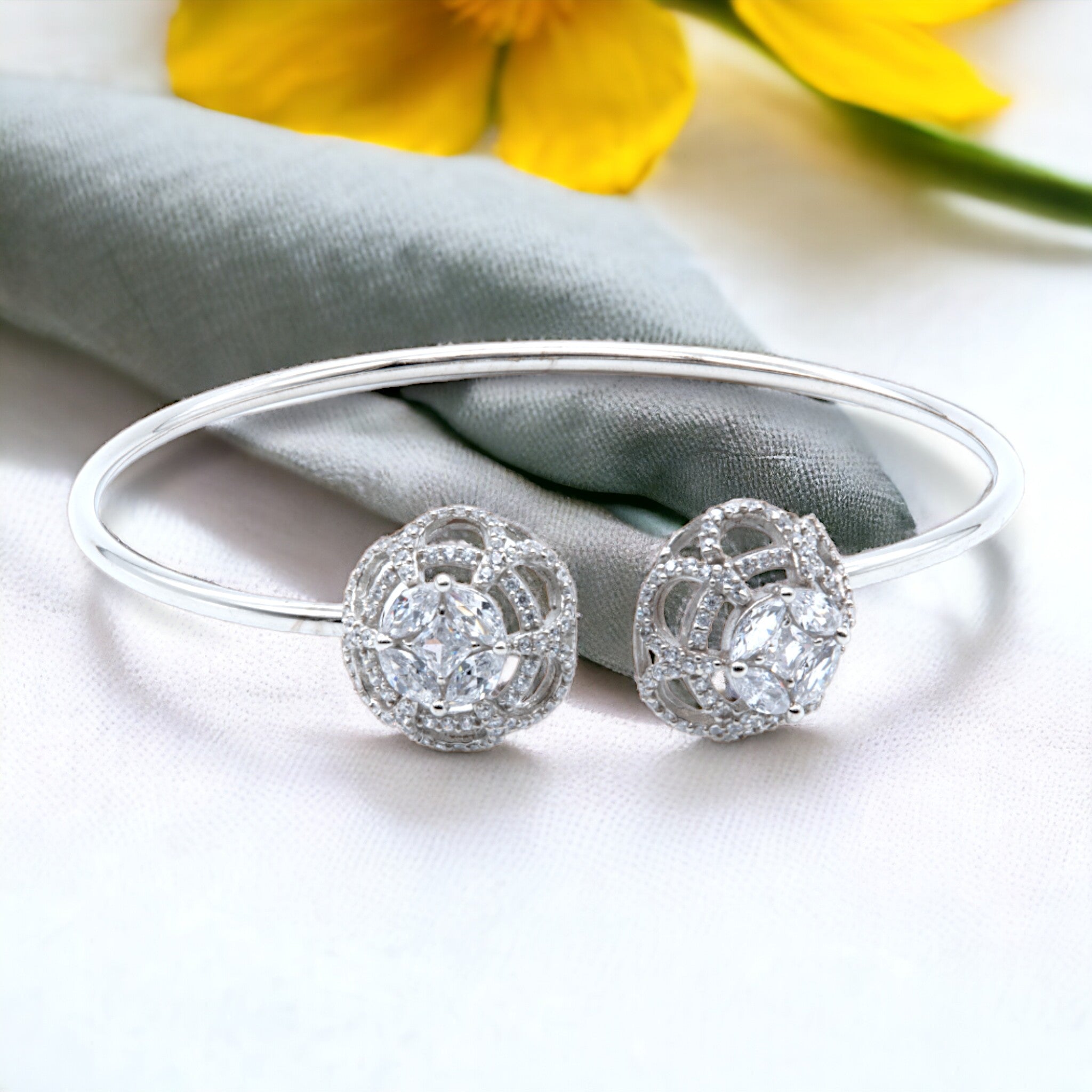 Radhika Twin Rose Bangle