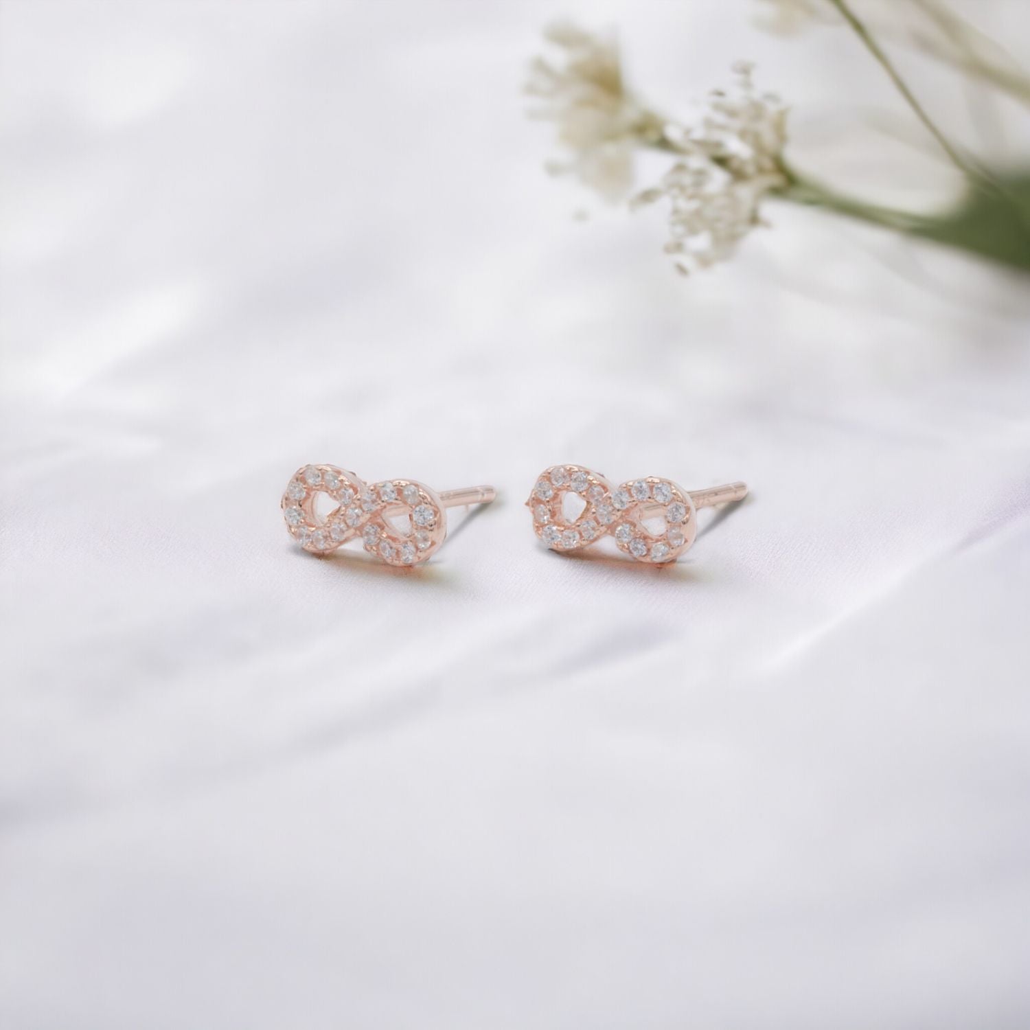 Mini Infinity Stud Earrings