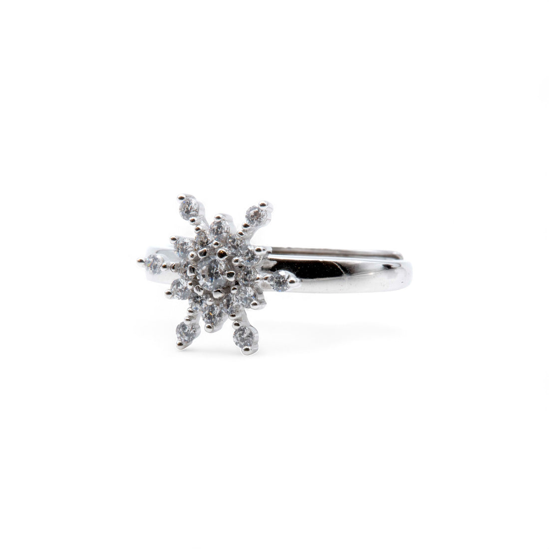 Snowflake Sparkle Spinner Ring