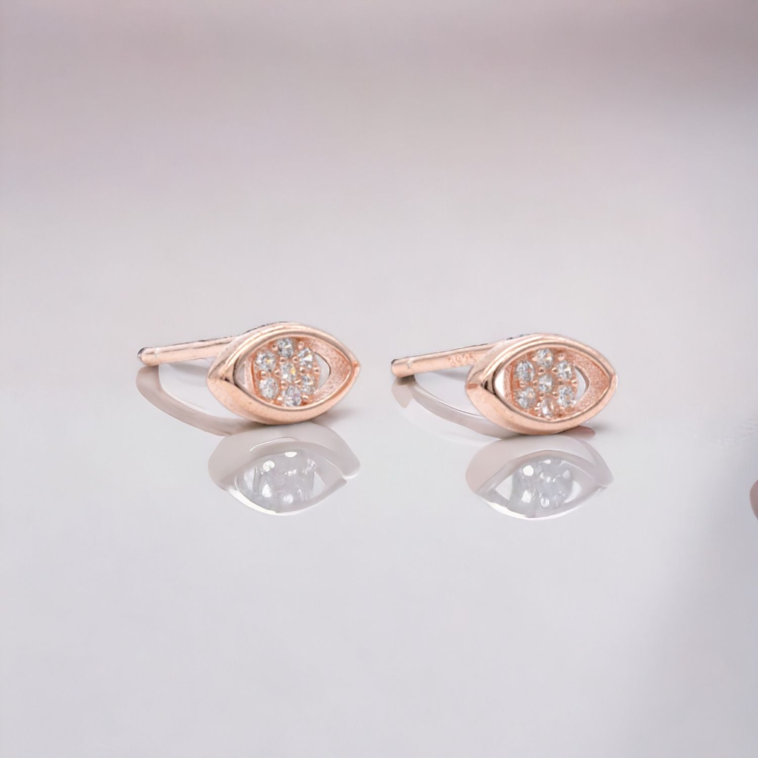 Tiny Teardrop Stud Earrings