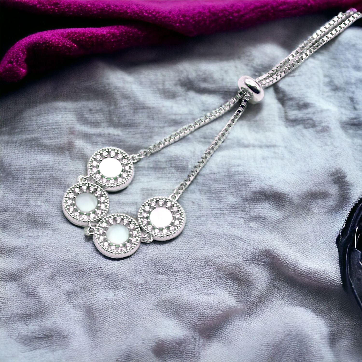 Radiant Quartet Circle Bracelet