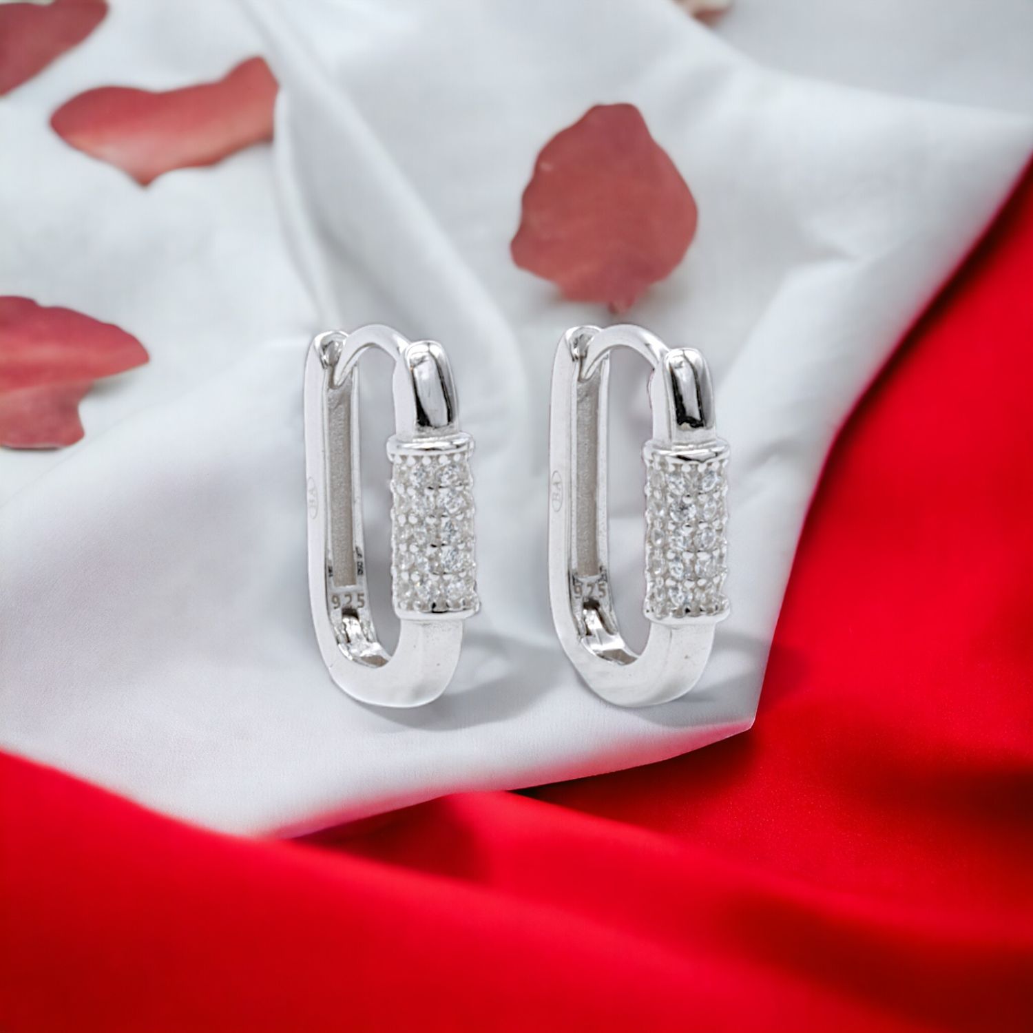 Sparkling Hoop Earrings