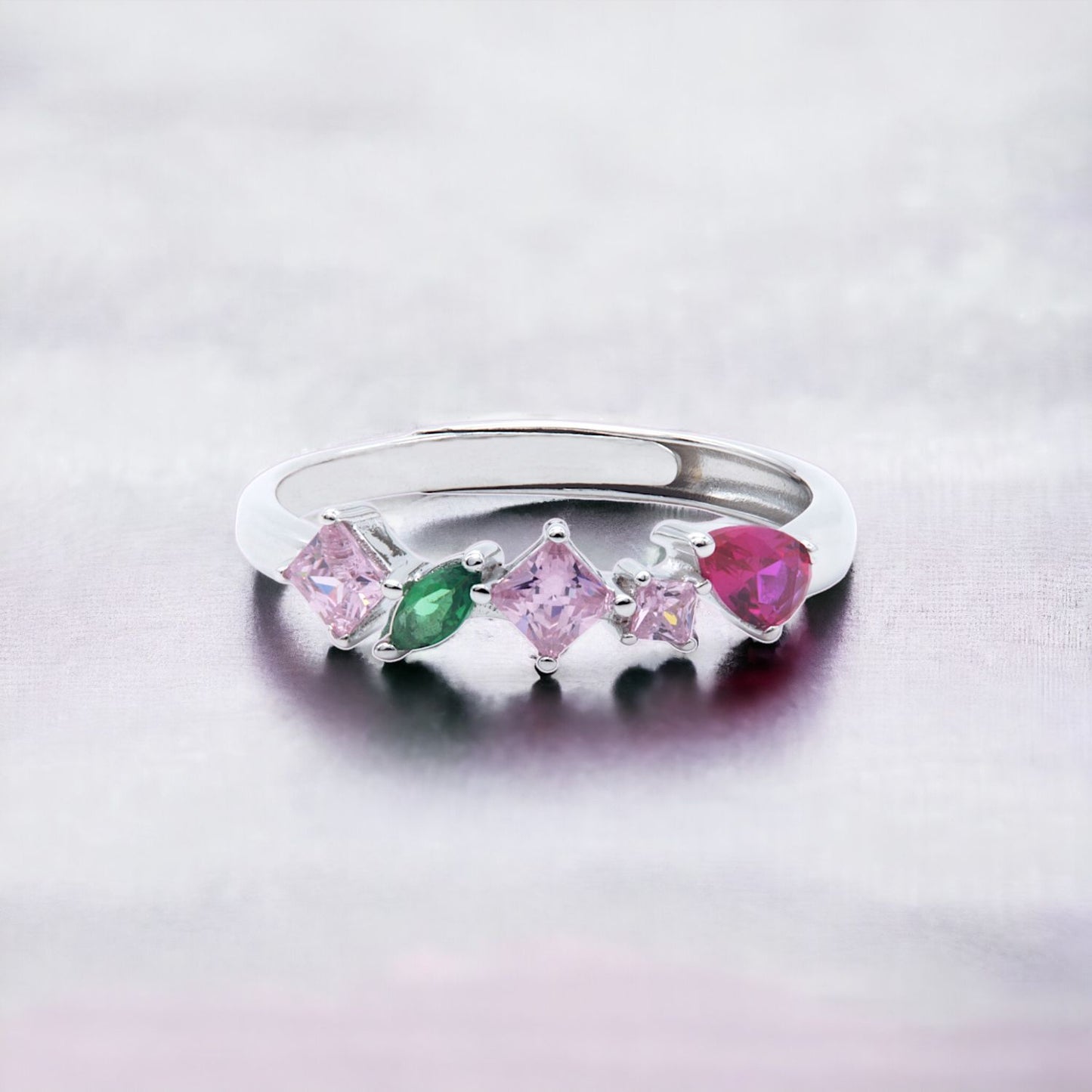 Colorful Gemstone Harmony Ring