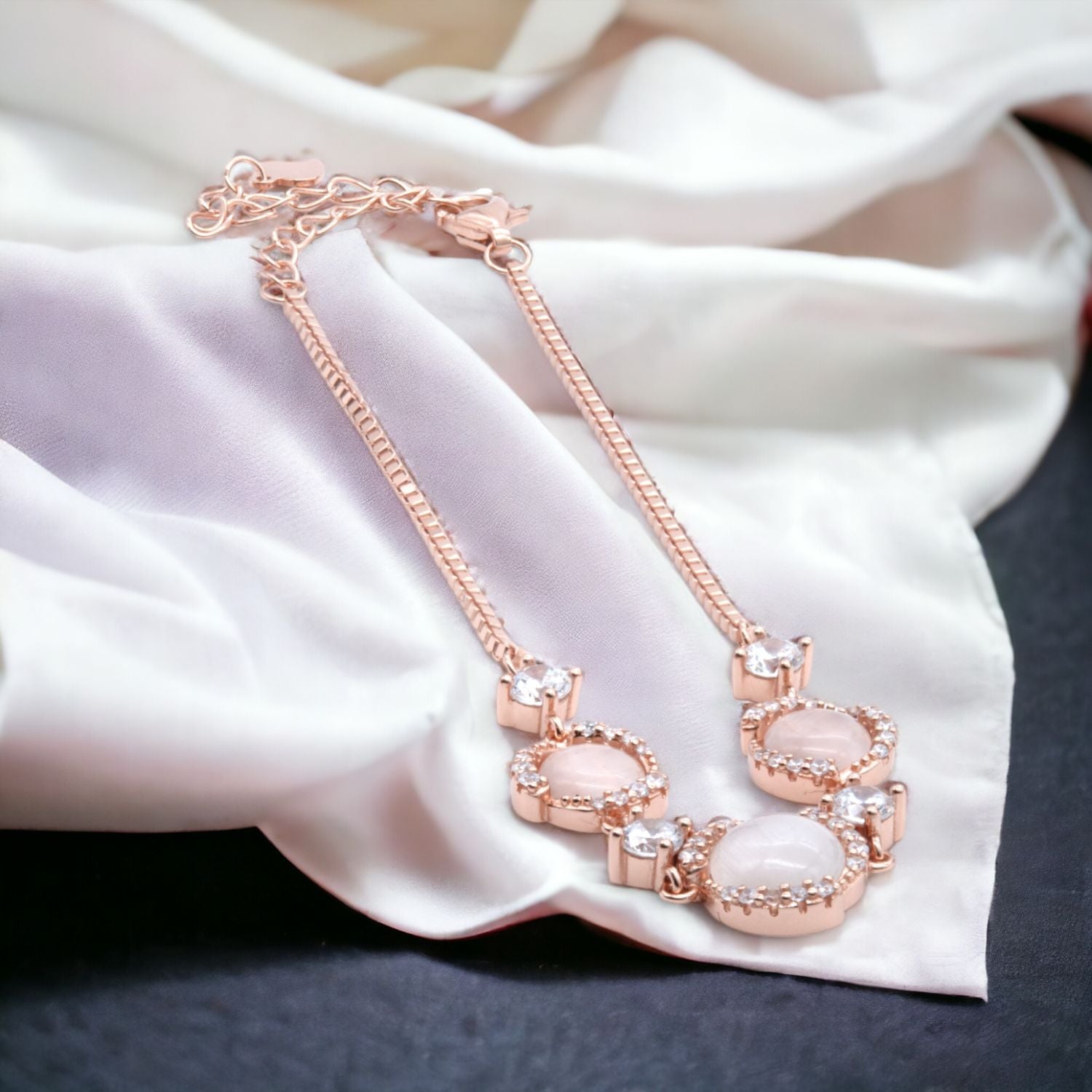 Blushing Elegance Rose Gold Bracelet