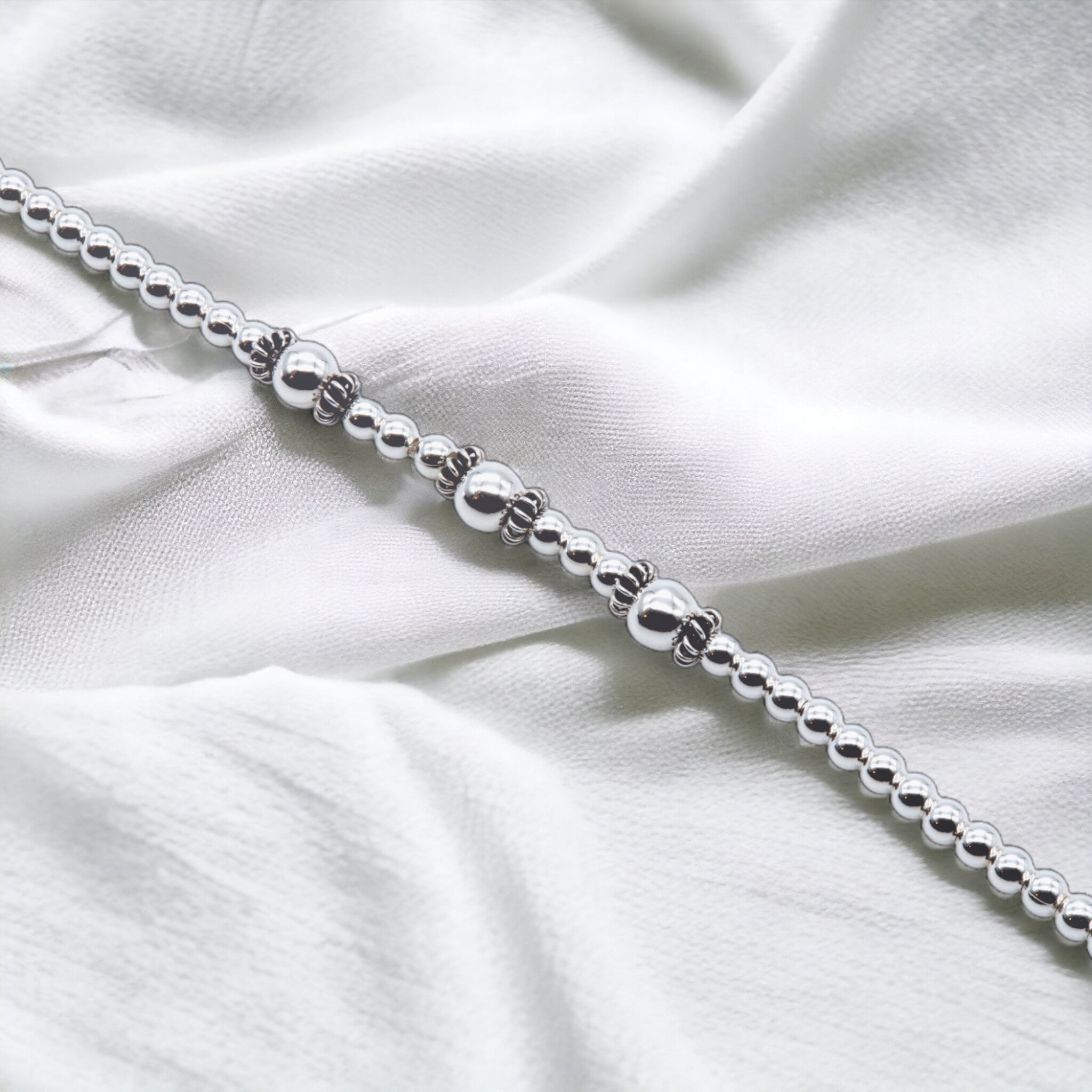 Silver Bead Bracelet