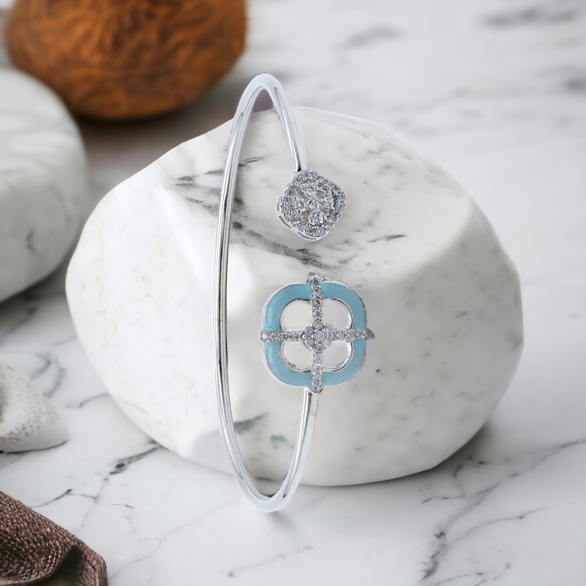 Turquoise Radiance Open Bangle