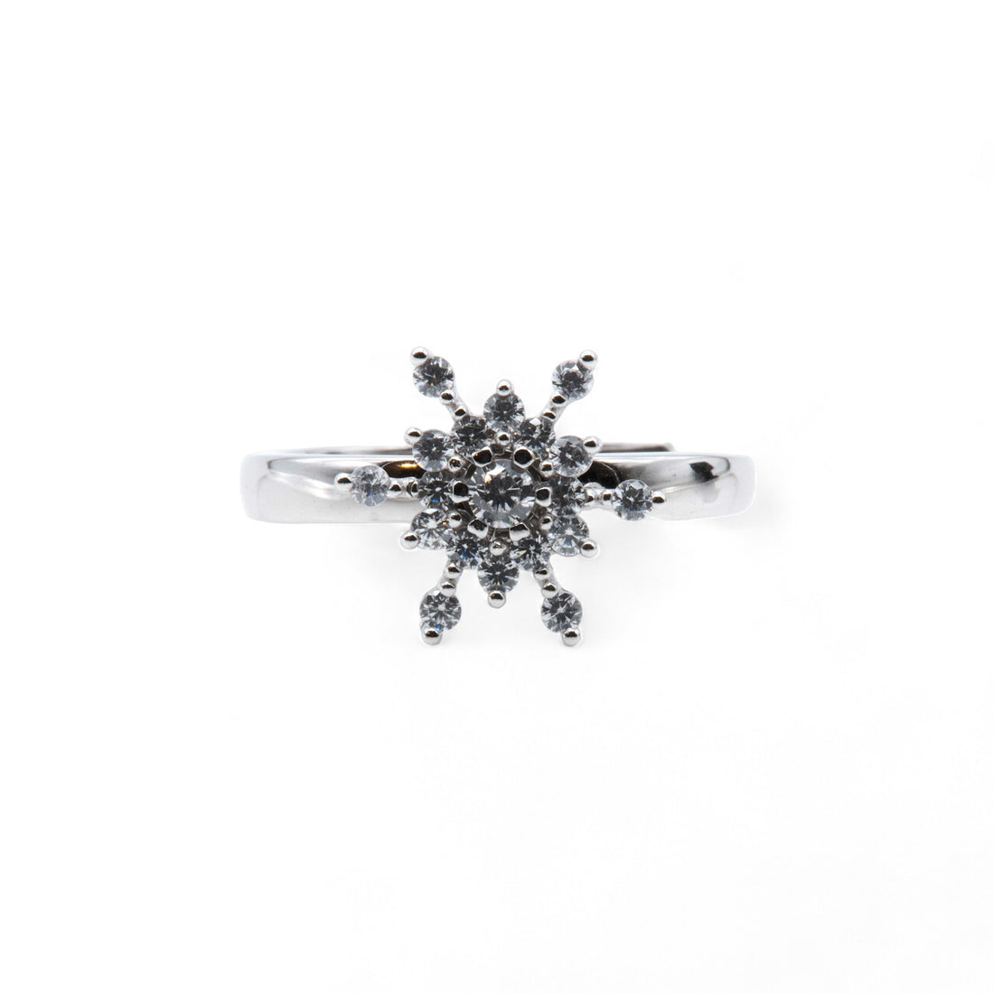 Snowflake Sparkle Spinner Ring