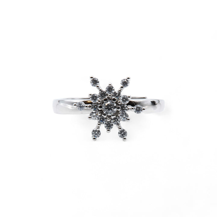 Snowflake Sparkle Spinner Ring