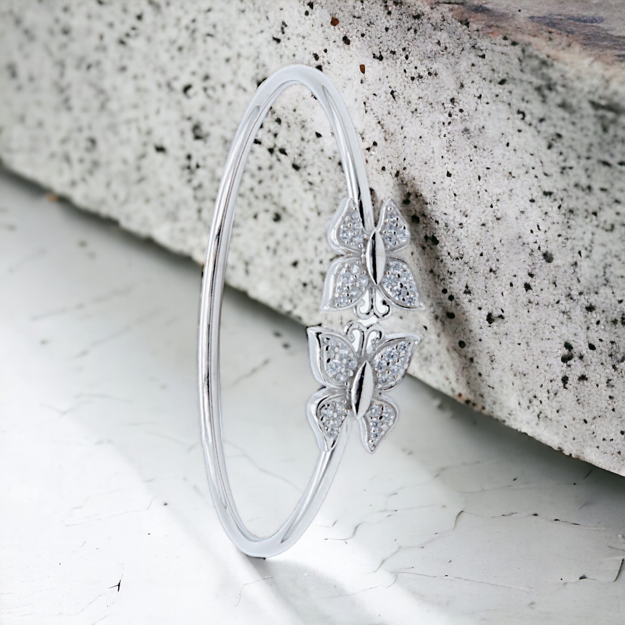 Ethereal Blossom Open Bangle