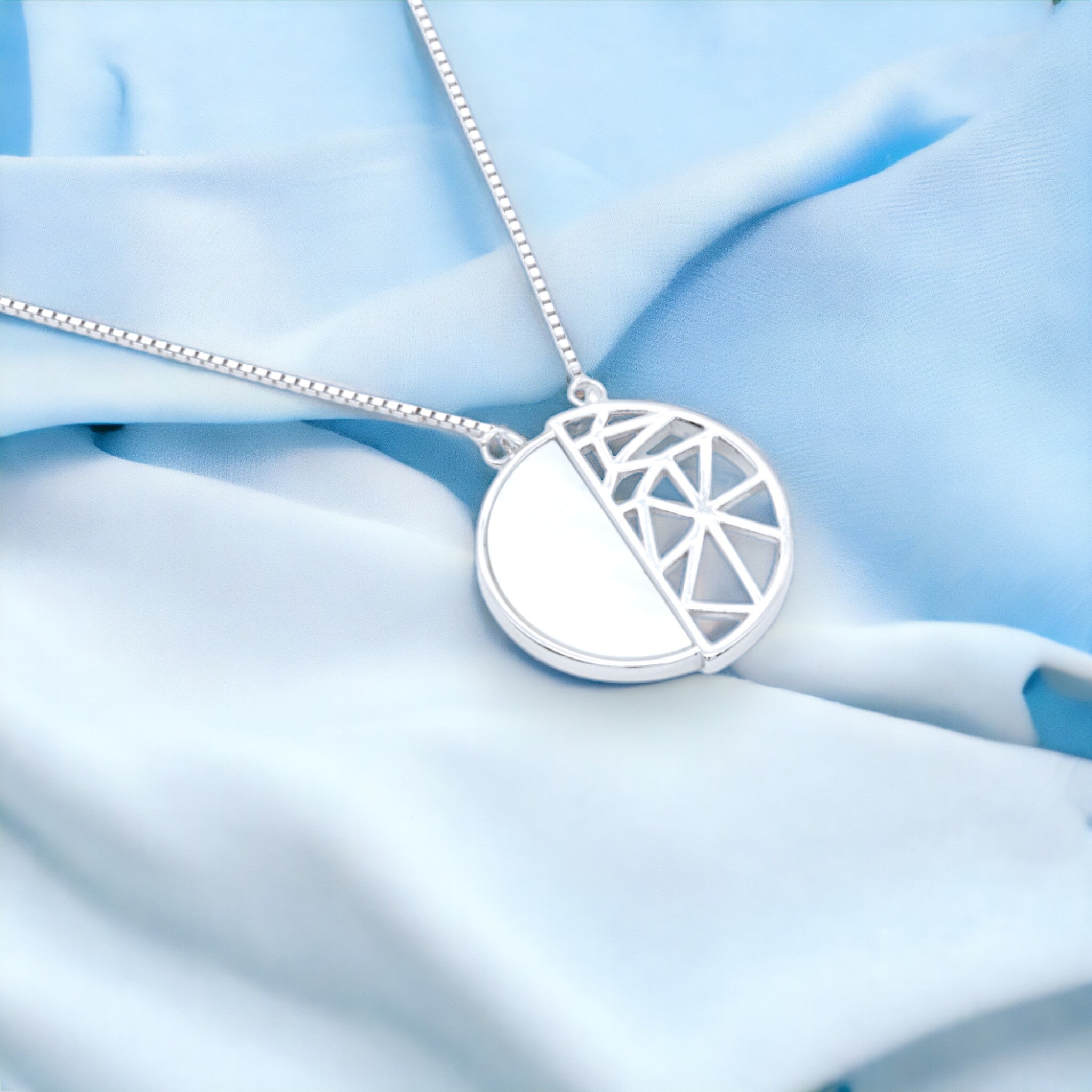 Geometric Harmony Silver Set