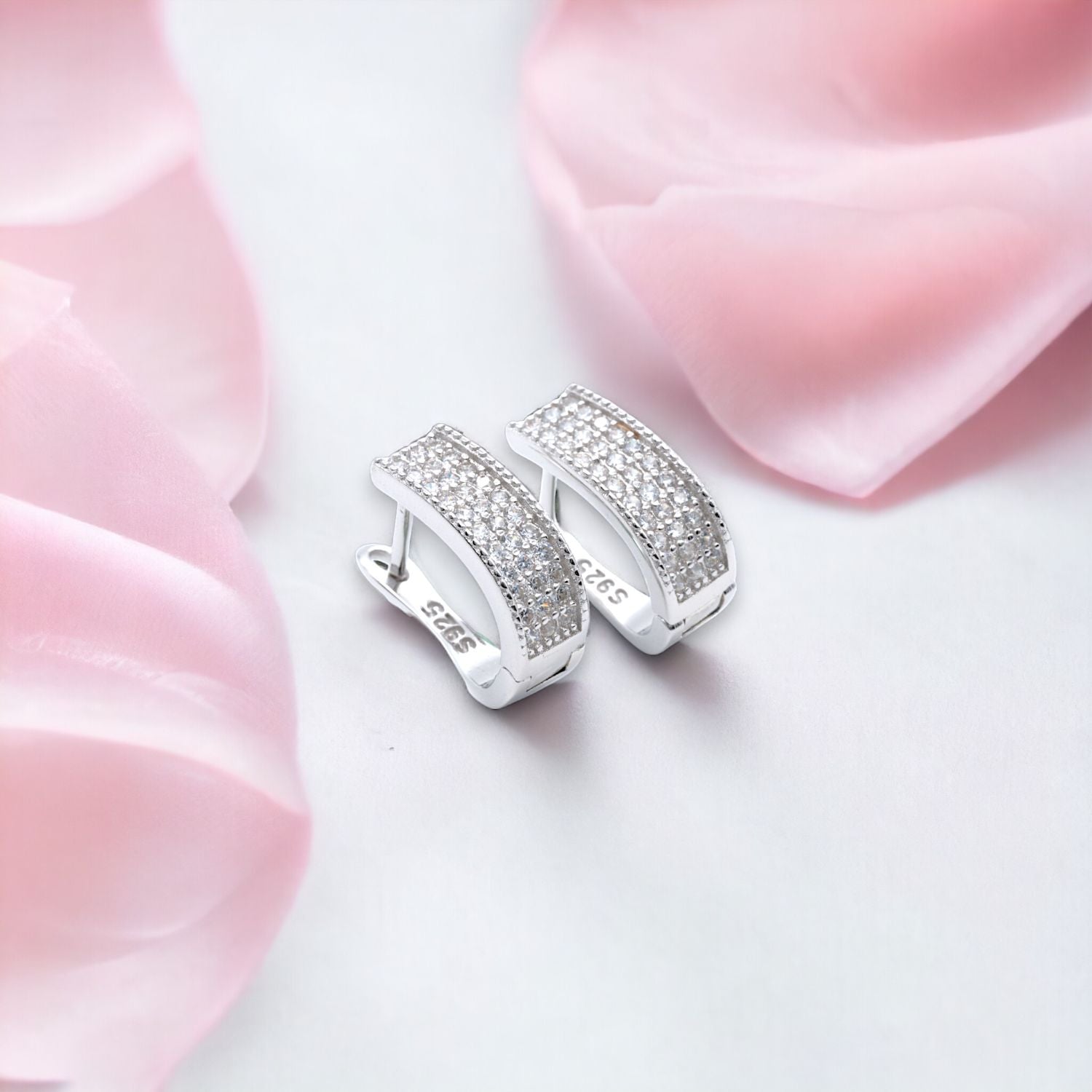 Crystal Bar Earrings